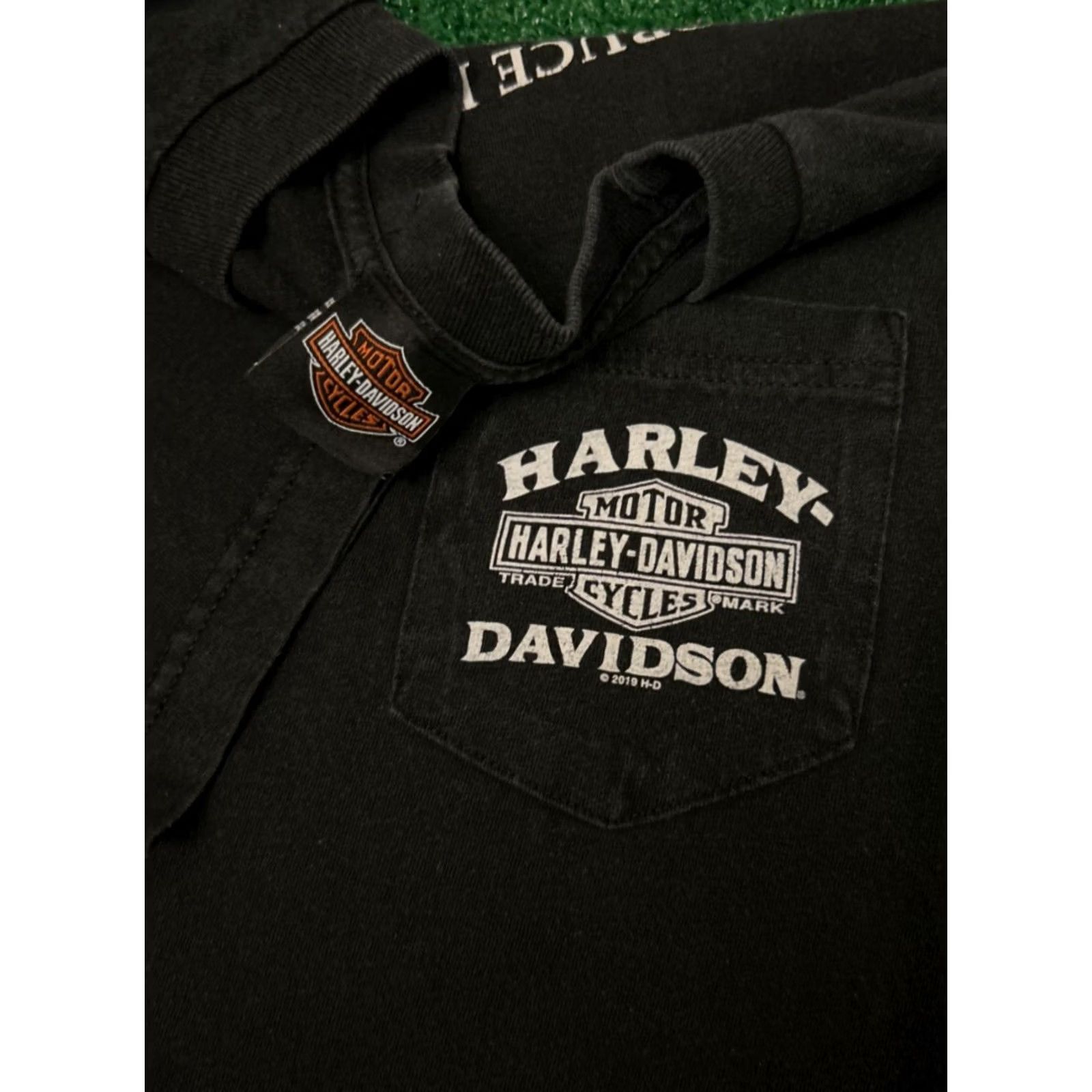 Harley Davidson VINTAGE Harley-Davidson 25th Anniversary Daytona Beach Florida 2019 Shirt L Black Mens VTG Y2K 90s Biker Skull USA Short Sleeve T-Shirt Size US L / EU 52-54 / 3 - 3 Thumbnail
