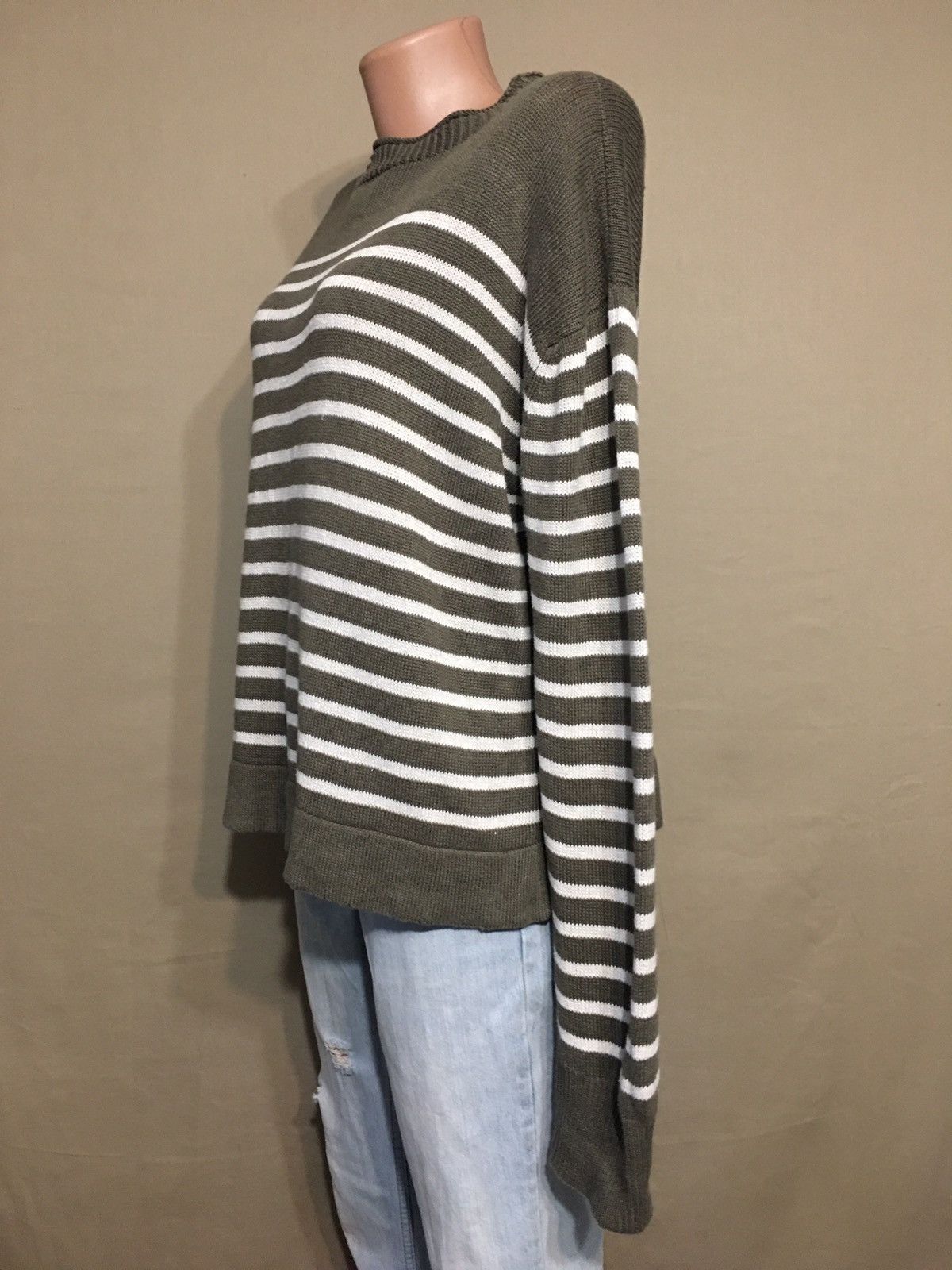 Margaret Howell Margaret Howell Linen Cotton Stripped Womens Sweater UK 14 Size L / US 10 / IT 46 - 3 Thumbnail