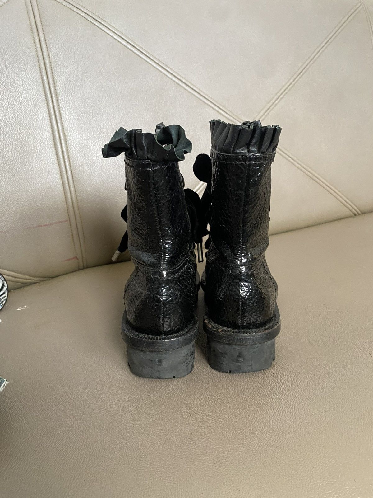 Alexander McQueen Alexander mcqueen patent leather lace up boot Size US 6.5 / IT 36.5 - 5 Thumbnail
