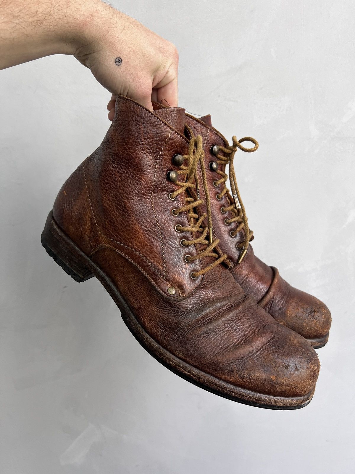 Other BLACK FRIDAY✅✅AVANT GARDE SHORO FADED ANKLE COMBAT BOOTS 90s Size US 10 / EU 43 - 1 Thumbnail