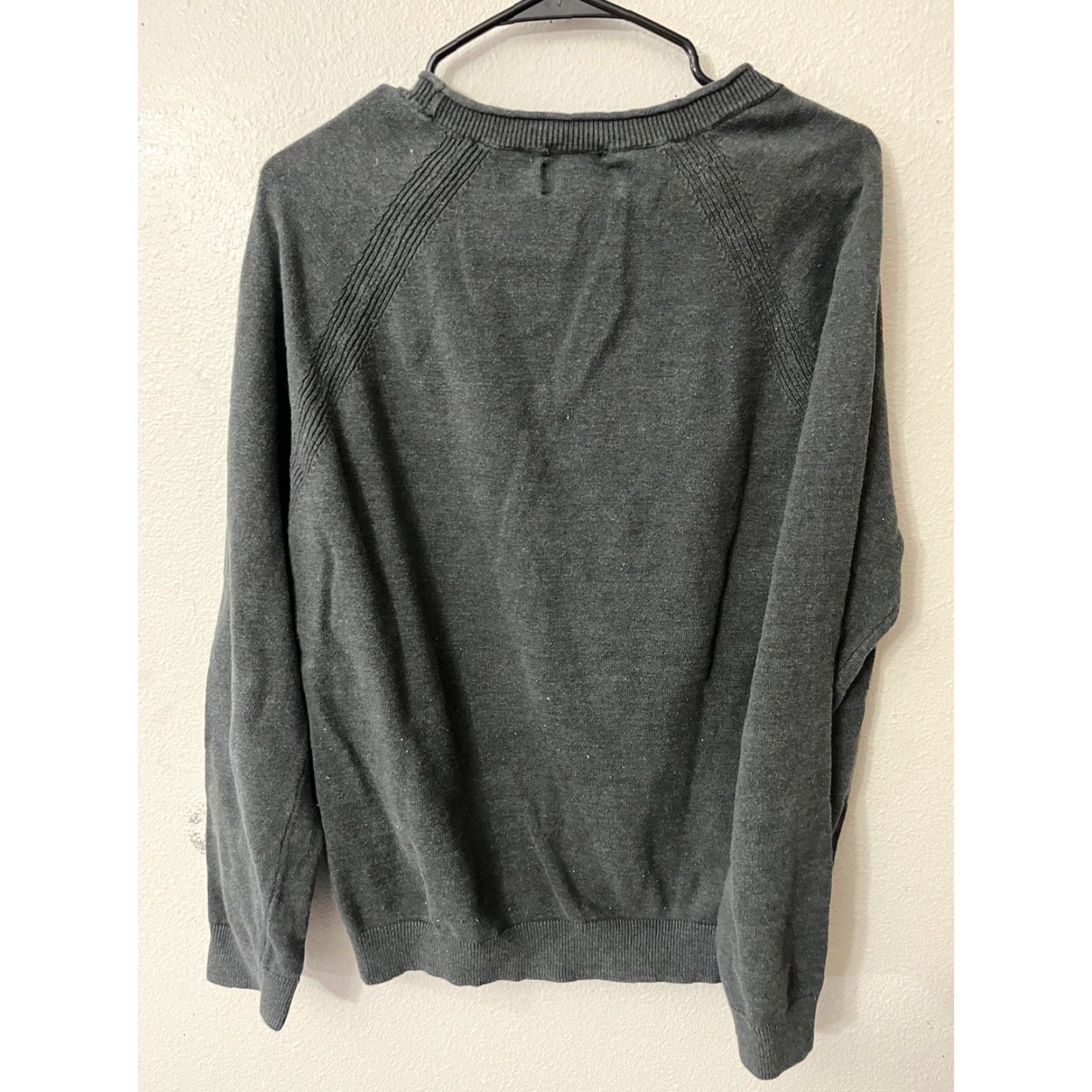 Lucky Brand Lucky Brand Men's 100% Cotton Welterweight Crew Neck Gray Sweater Large Size US L / EU 52-54 / 3 - 2 Thumbnail