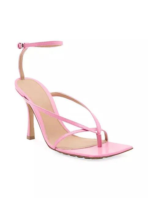 Bottega Veneta o1n1vont1224 Stretch Leather Sandals in Pink Size US 12 / IT 42 - 2 Thumbnail