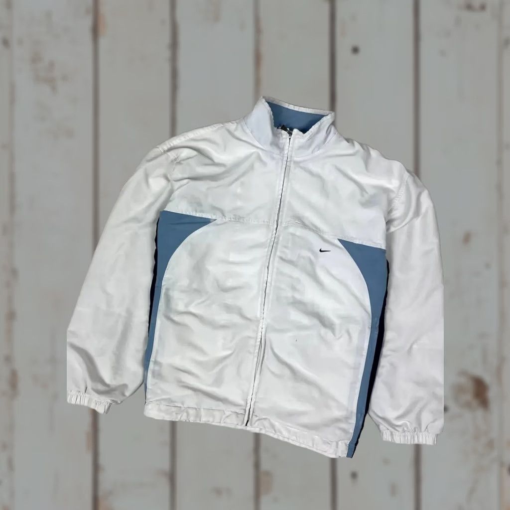 Nike × Vintage NIKE ROGER FEDERER WHITE WIMBLEDON 2012 FULL ZIP