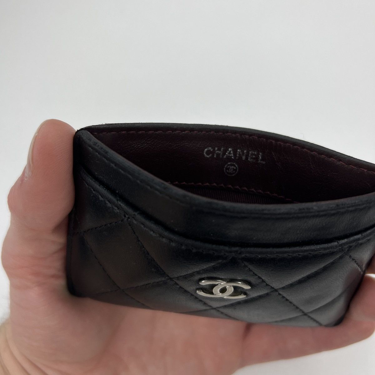 Chanel Chanel Chain Logo Quilted Leather Card Holder Wallet Size ONE SIZE - 8 Thumbnail