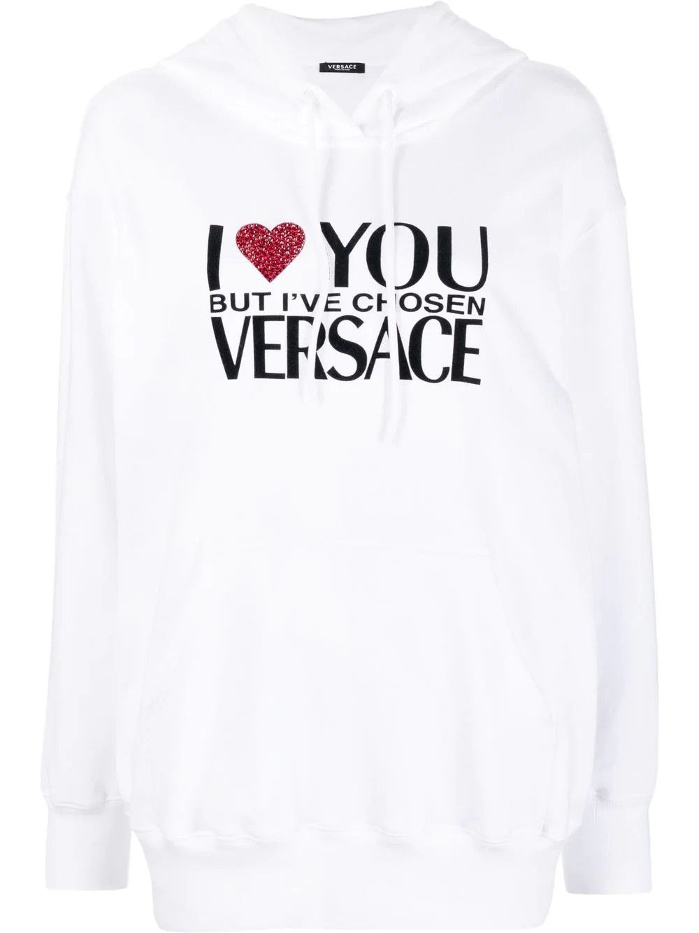 Versace o1y0226 Hoodie in White/Black Size XS / US 0-2 / IT 36-38 - 1 Thumbnail