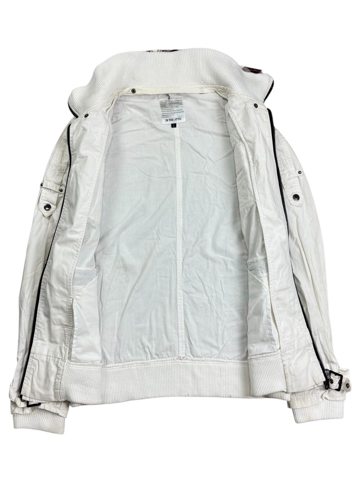 BUFFALO BOBS 2000s In The Attic - Apocalypse Style White Cargo Jacket Size US M / EU 48-50 / 2 - 4 Thumbnail