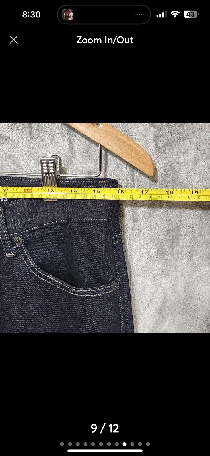 Uniqlo × Vintage Uniqlo Skinny Fit Red Line Selvedge Jeans – (Fits 32x33) Size US 32 / EU 48 - 9 Thumbnail