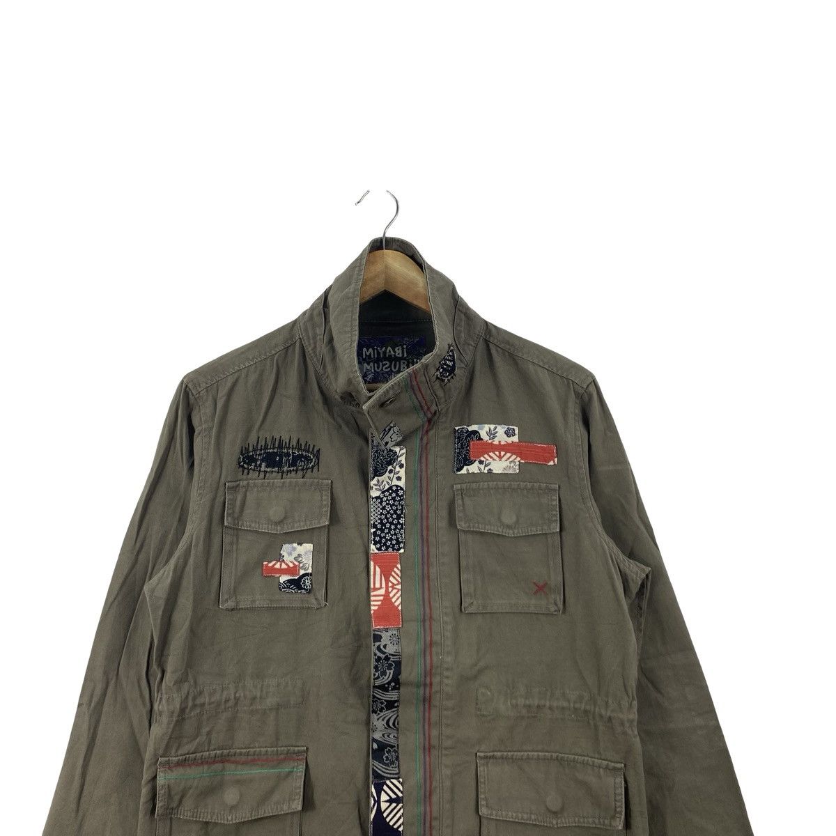Vintage Vintage MIYABI MILITARY Field Jacket Pocket Kimono Patchwor Size US M / EU 48-50 / 2 - 2 Thumbnail