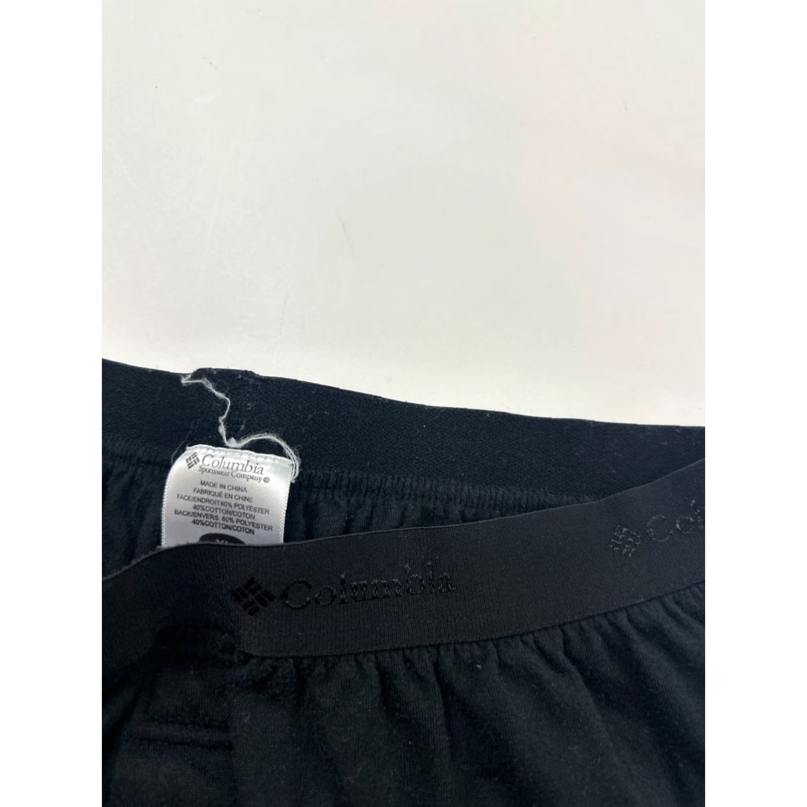 Vintage Columbia Jogger Pants Mens XL Black Athletic Tapered Elastic Waist Pull On Gym & Training Activewear Sports Size US 36 / EU 52 - 4 Thumbnail