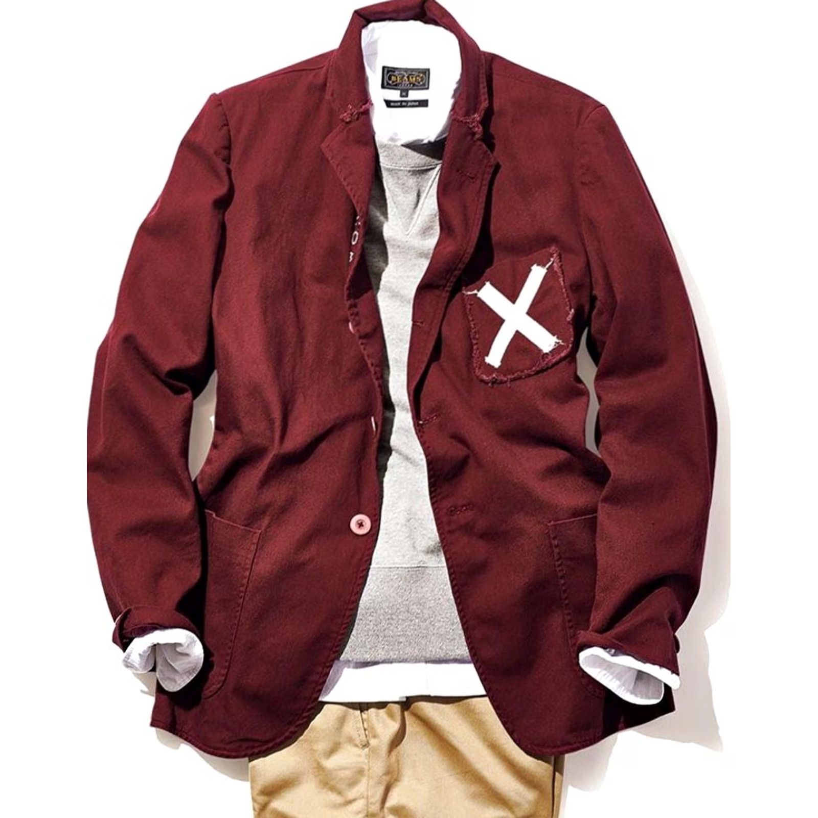 Rowing Blazers Rowing Blazers BEAMS Tailored Jacket Red 38 Men Jacket Regular Size 38 New Size 38R - 3 Thumbnail