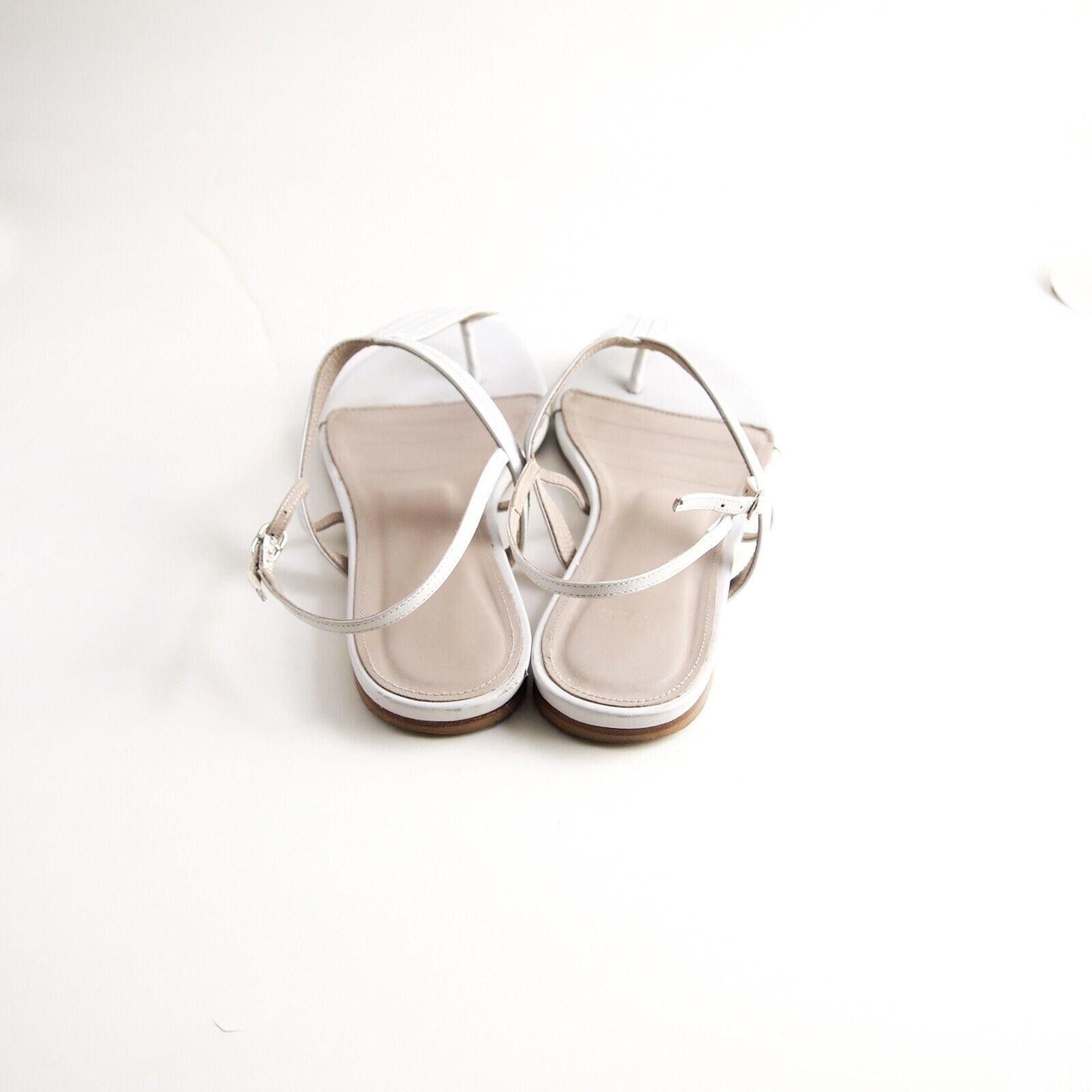 Hugo Boss Hugo Boss Thong Slingback Sandals Ivory Leather US 9 EU 39 Size US 9 / IT 39 - 6 Thumbnail
