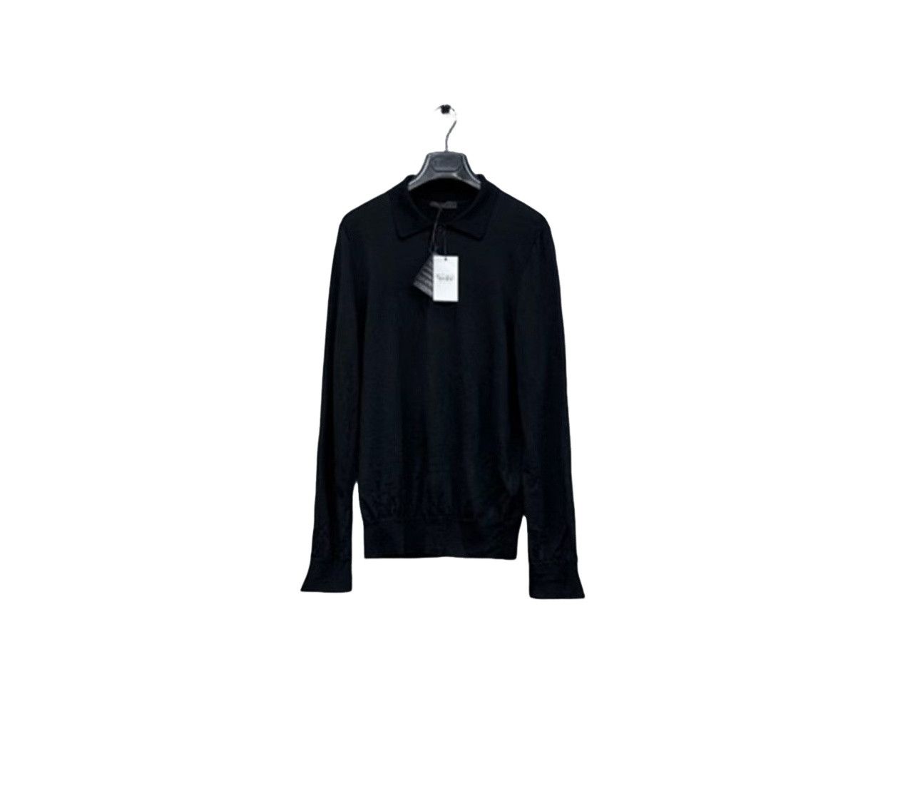 Prada Prada Wool Knit Long Sleeve Polo Size 54 Size US L / EU 52-54 / 3 - 1 Thumbnail