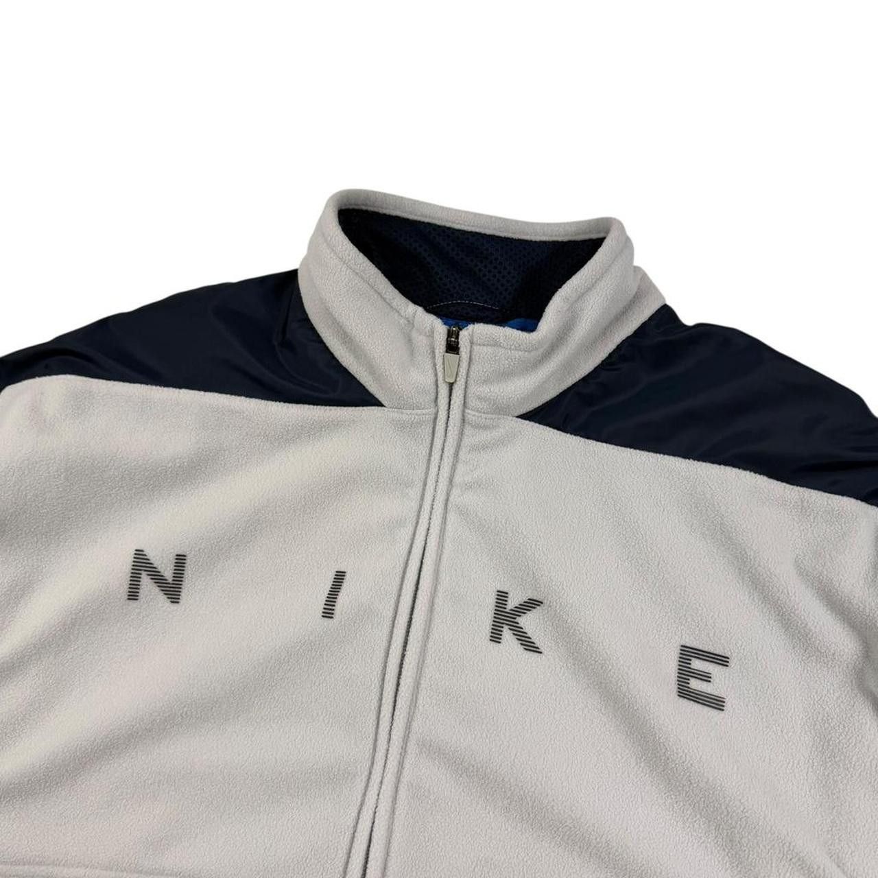 Nike Vintage 2000s Nike Shox Zip Fleece Track Jacket Extra Large Size US XL / EU 56 / 4 - 4 Thumbnail