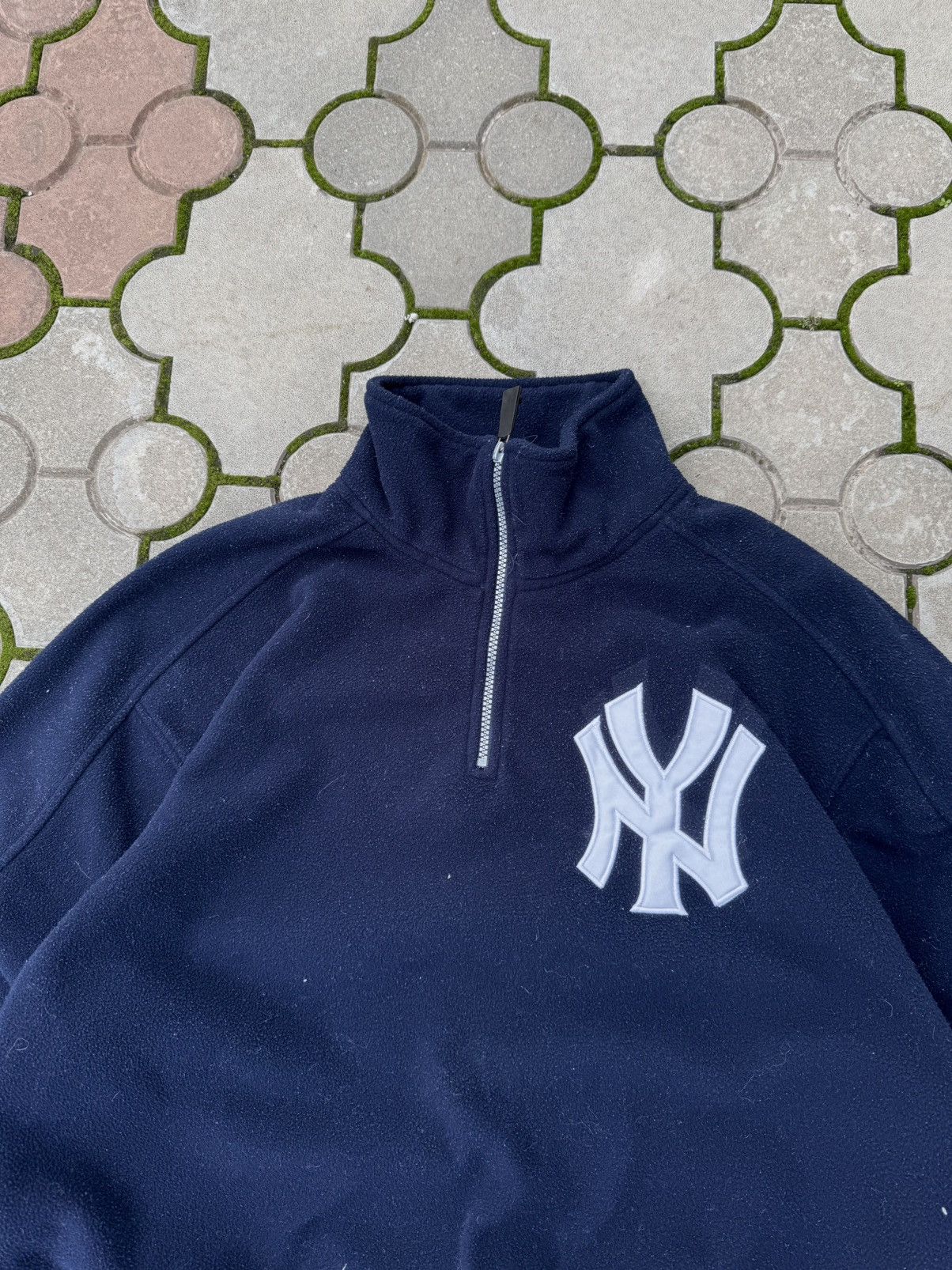 New York Yankees Vintage New York Yankees Half Zip Fleece Y2K Size US L / EU 52-54 / 3 - 2 Thumbnail