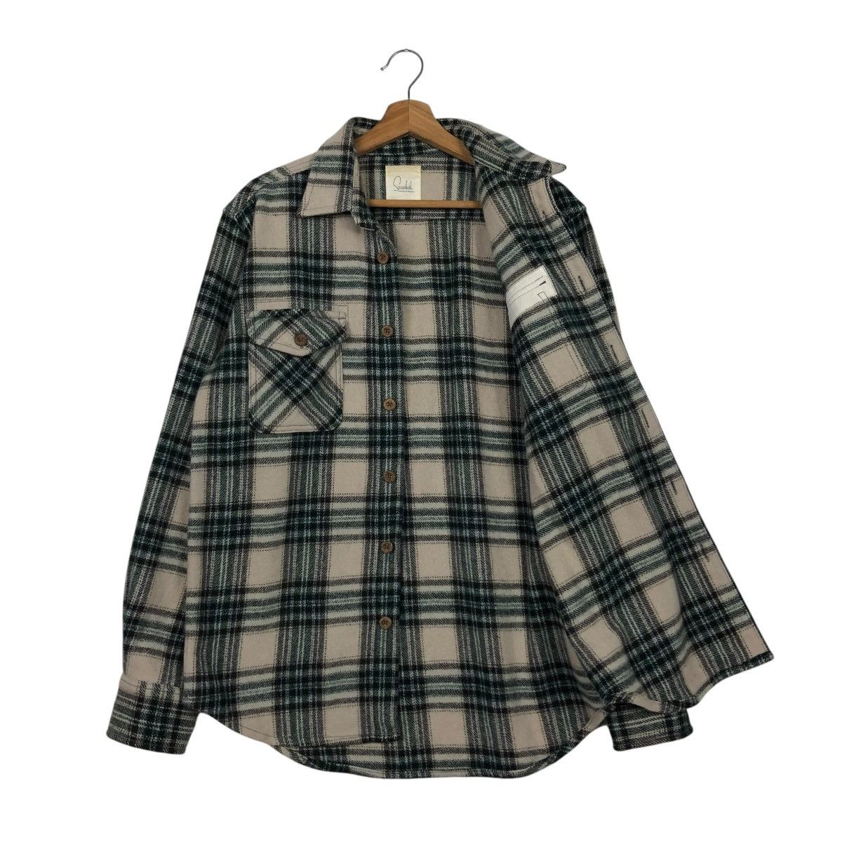 Japanese Brand × Vintage 🔥VINTAGE FLANNEL BIKER JACKET FELISSIMO TARTAN DESIGN CHECK Size US M / EU 48-50 / 2 - 13 Thumbnail