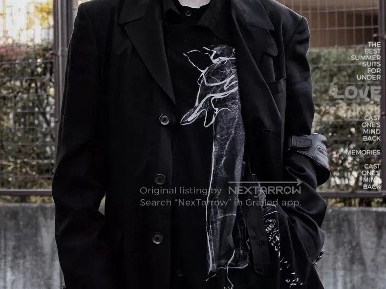 Yohji Yamamoto Yohji Yamamoto Dr. Jkt Black Long Coat. Size US M / EU 48-50 / 2 - 8 Thumbnail