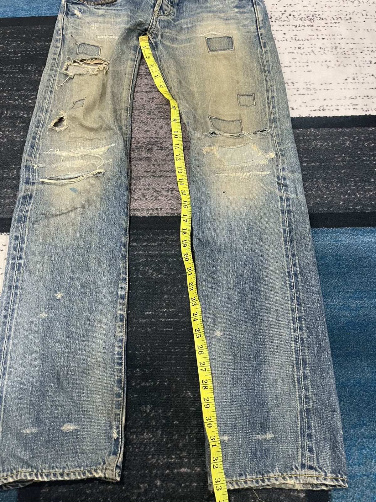 Hysteric Glamour Vintage Hysteric Glamour Distressed Denim Jeans Size US 32 / EU 48 - 21 Thumbnail