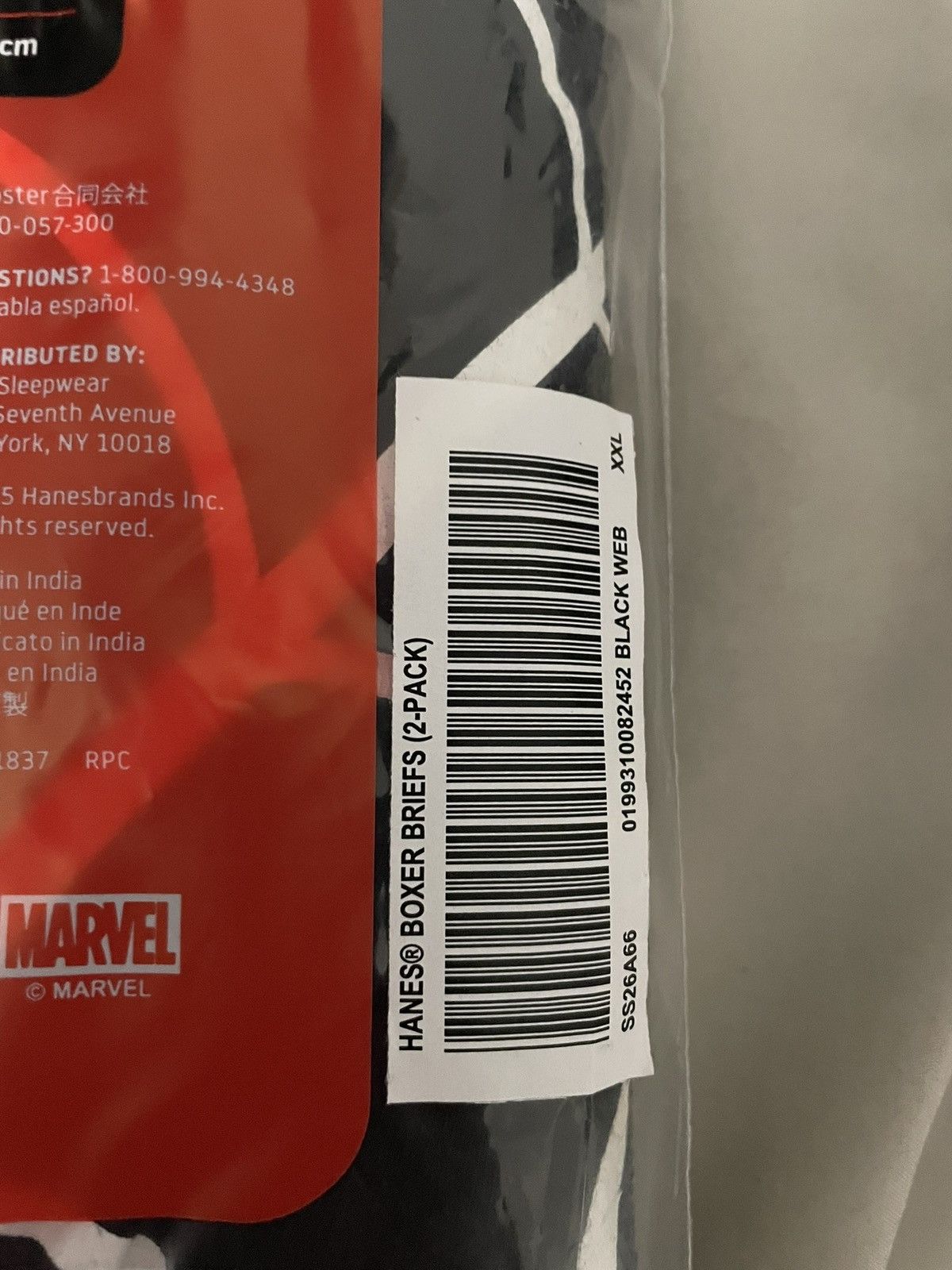 Supreme Size 2XL Supreme Hanes Spider-Man Briefs Black IN HAND Size ONE SIZE - 4 Thumbnail