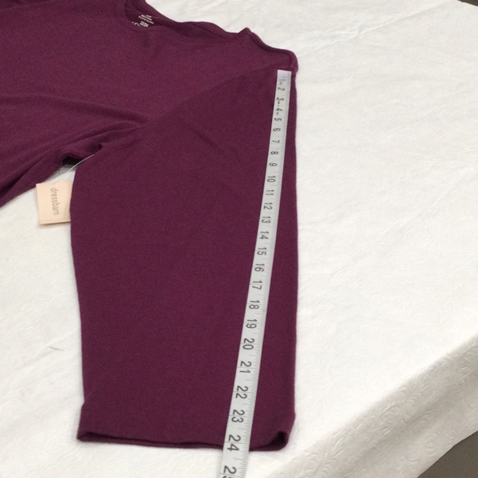 Other Dressbarn Woman Purple Long Sleeve T-Shirt 22/24 NWT Size 4XL / US 24-26 - 12 Thumbnail