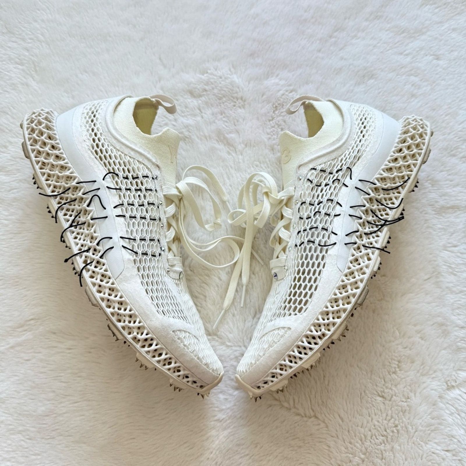 Adidas Yohji Yamamoto women white sneakers size 7.5 US Retail 380$ Size US 7.5 / IT 37.5 - 1 Thumbnail