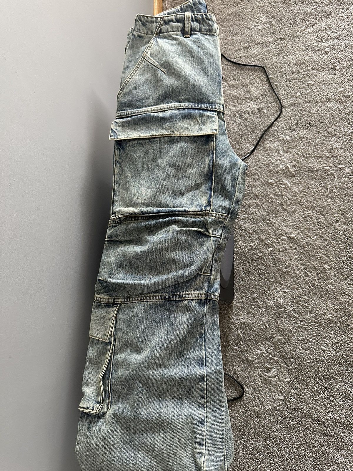 Entire Studios Heavy Denim Cargo Surface Wave Size US 30 / EU 46 - 2 Thumbnail