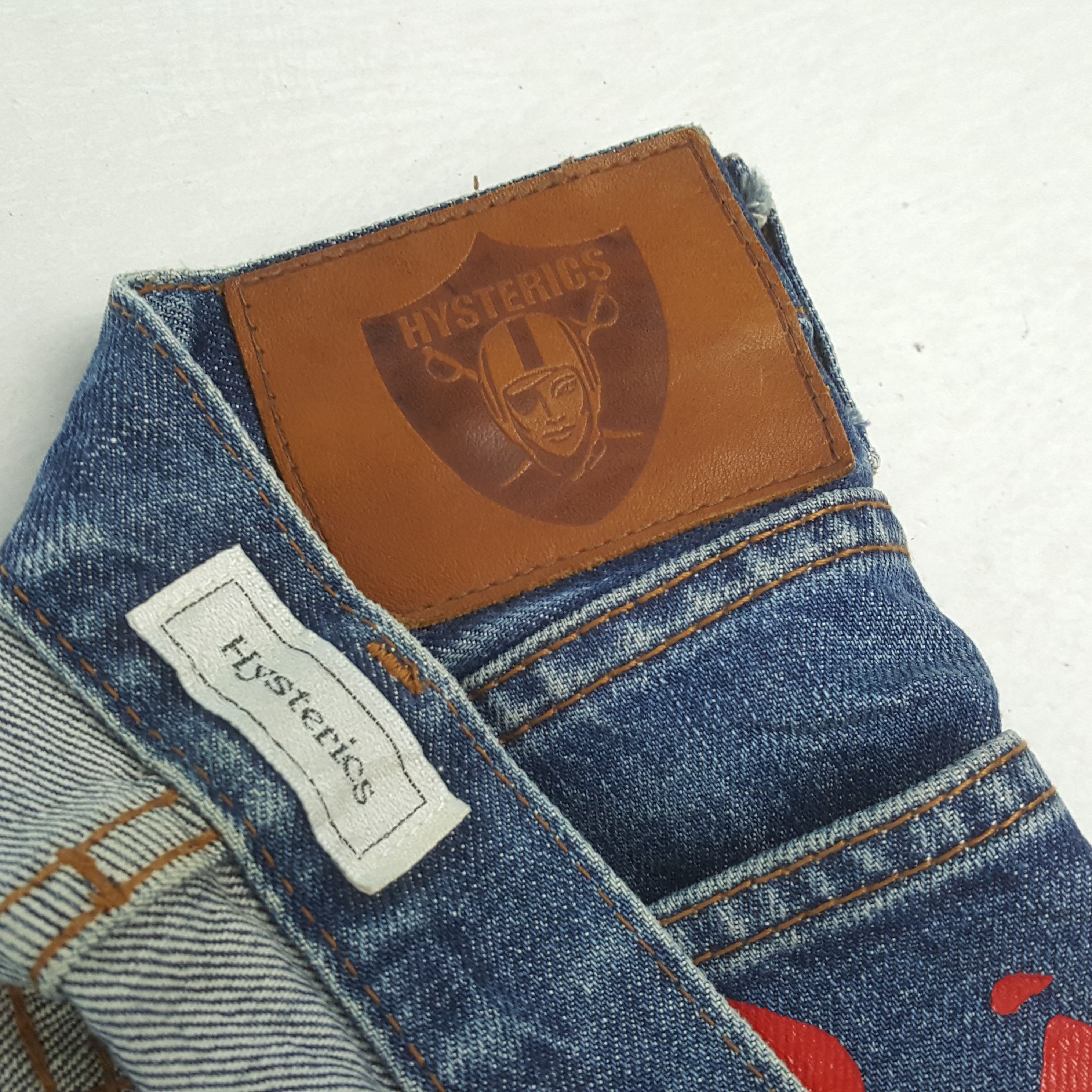 Hysteric Glamour × Japanese Brand × Vintage HYSTERIC GLAMOUR Japanese Brand Custom Art Jeans Size US 28 / EU 44 - 14 Thumbnail