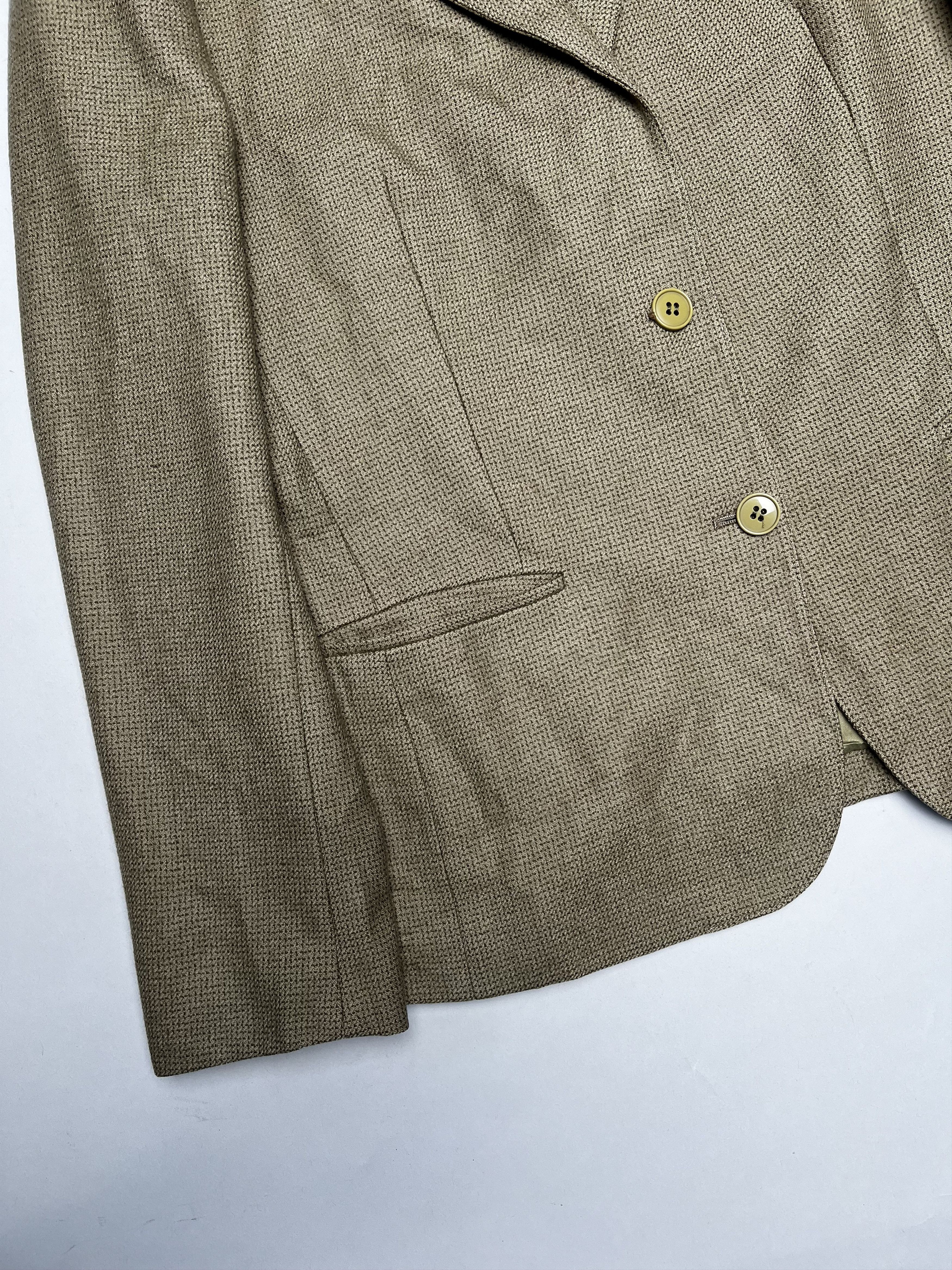 Burberry BURBERRY VINTAGE WOOL BLAZER BEIGE Size 36S - 3 Thumbnail