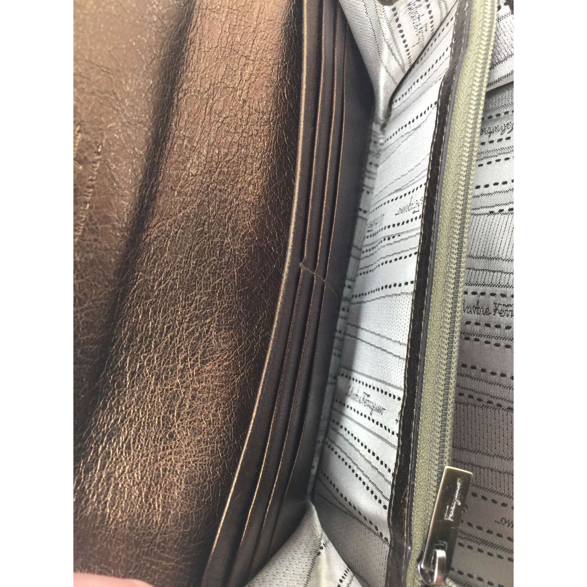 Salvatore Ferragamo Salvatore Ferragamo Metallic Tricolor Long Wallet with Dust Size ONE SIZE - 7 Thumbnail