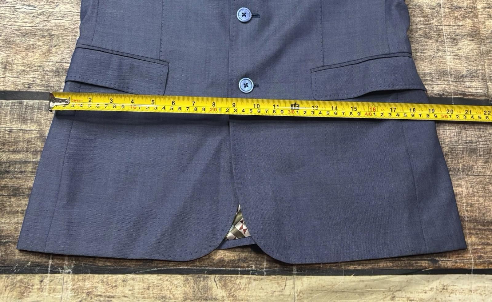 Ted Baker Ted Baker London Blazer Jacket Mens 38R Wool Satin Wool Size 38R - 12 Thumbnail