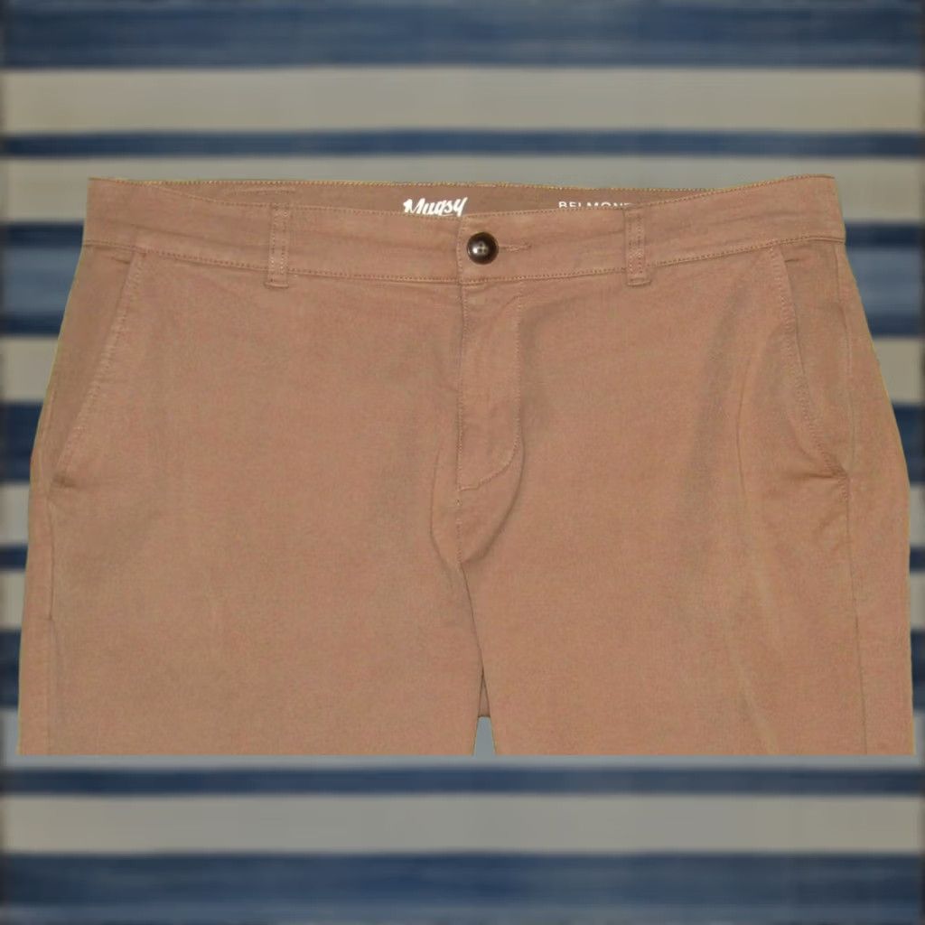 Vintage MUGSY Brown Belmonts Chino Pants 35 x 30 Mens Regular Inseam 30 XS-XXL Size US 35 - 1 Thumbnail