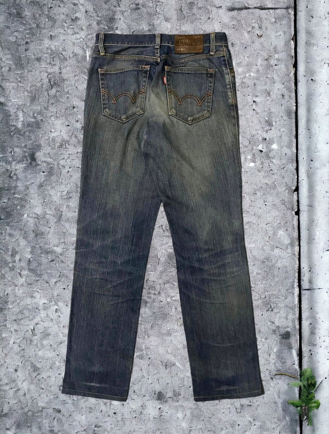 Edwin Genuine Jeans Japan 503 Washed Blue Straight Cut h'