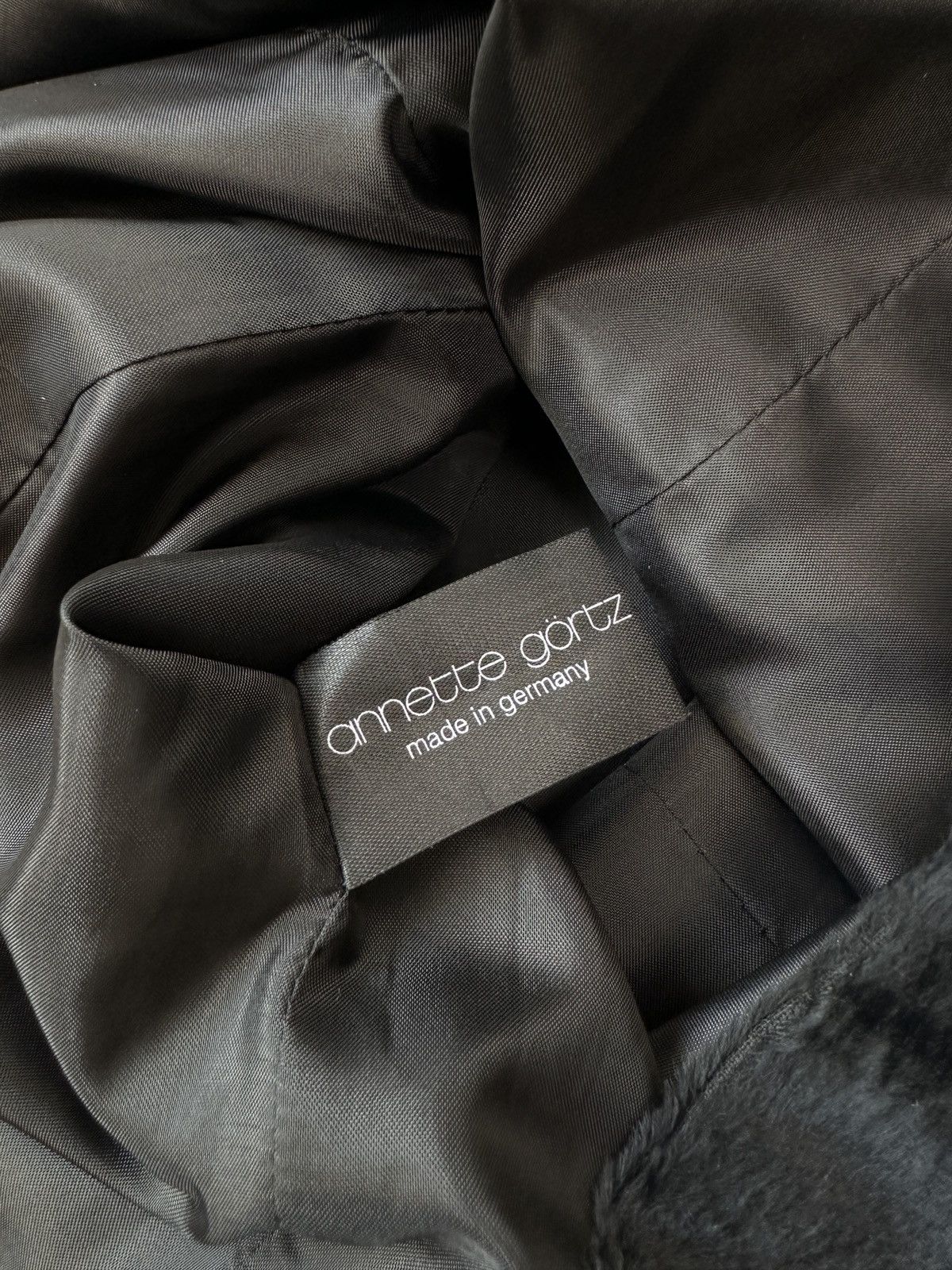 Annette Gortz ANNETTE GORTZ Avant Garde Velour Tank Top Vest Jacket Black Size XS / US 0-2 / IT 36-38 - 9 Thumbnail
