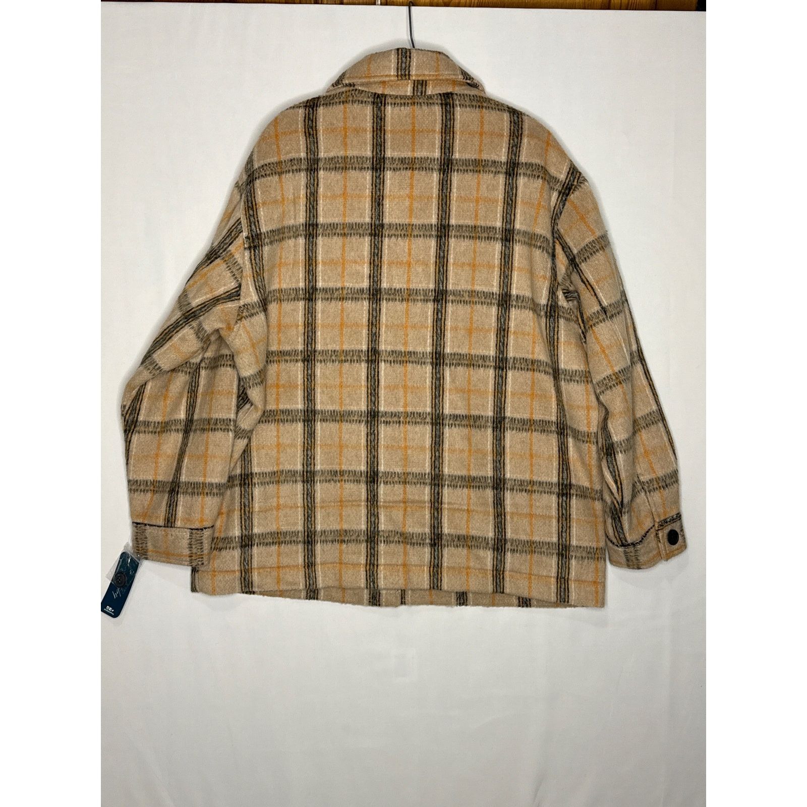 Other NWT Sebby Women's Oversized Plaid Fall Shirt Coat large Size L / US 10 / IT 46 - 7 Thumbnail