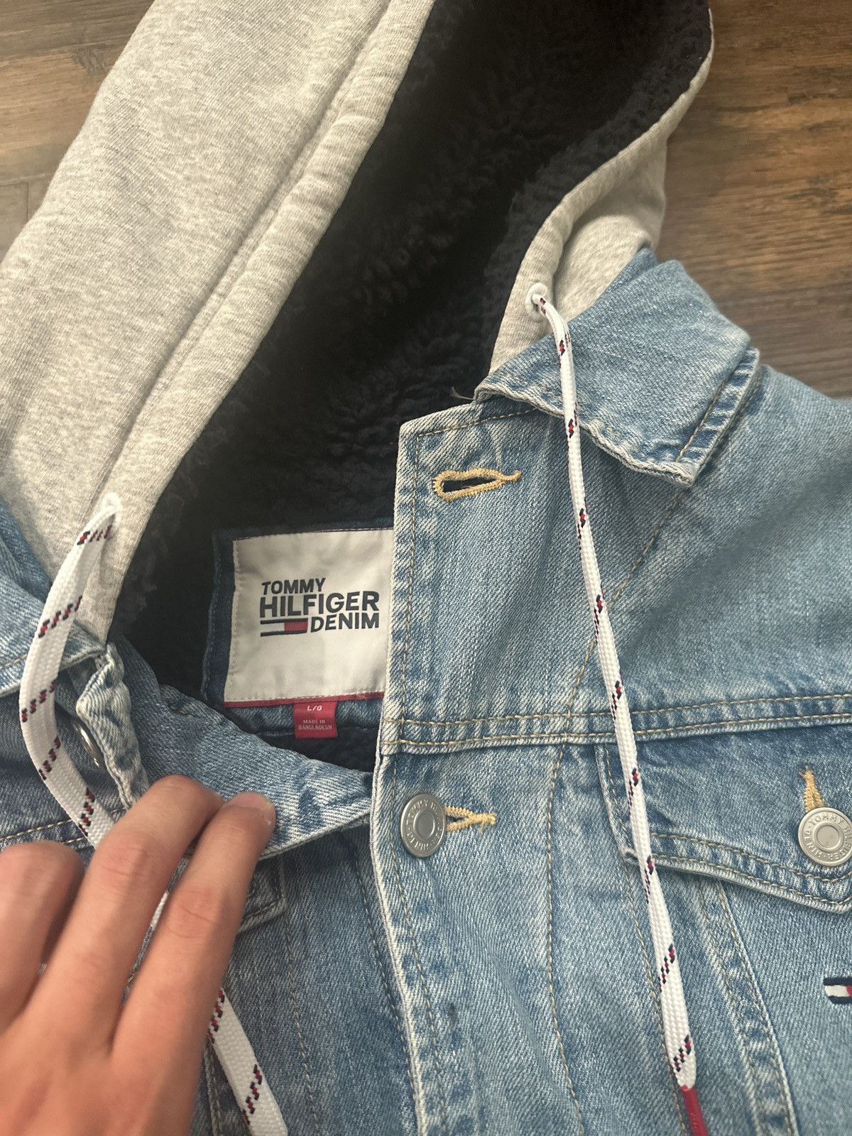Tommy Hilfiger Tommy Hilfiger Denim Jacket Size US L / EU 52-54 / 3 - 2 Thumbnail