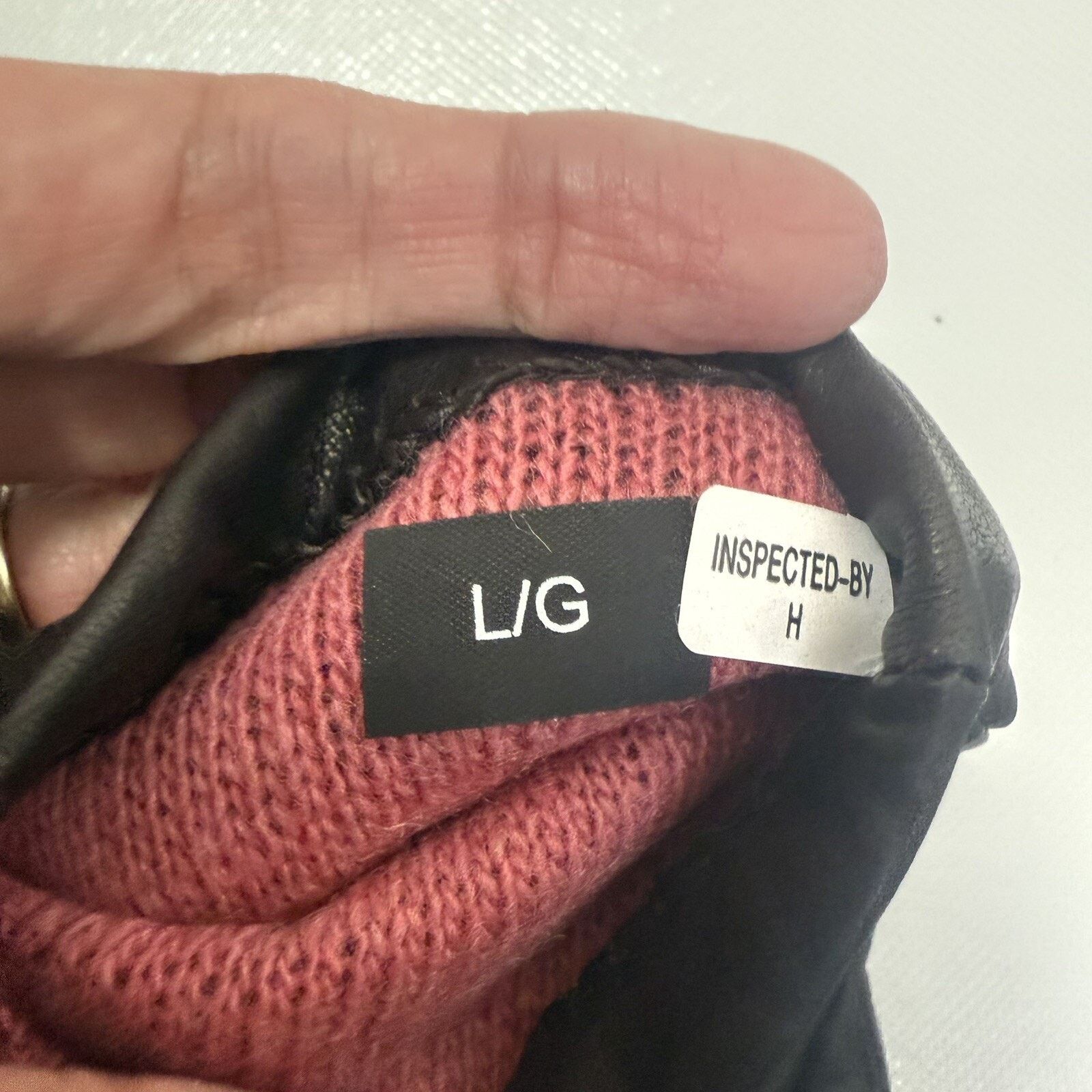 Other Grandoe Gloves Brown Leather Cashmere LambsWool Driving Size ONE SIZE - 5 Thumbnail