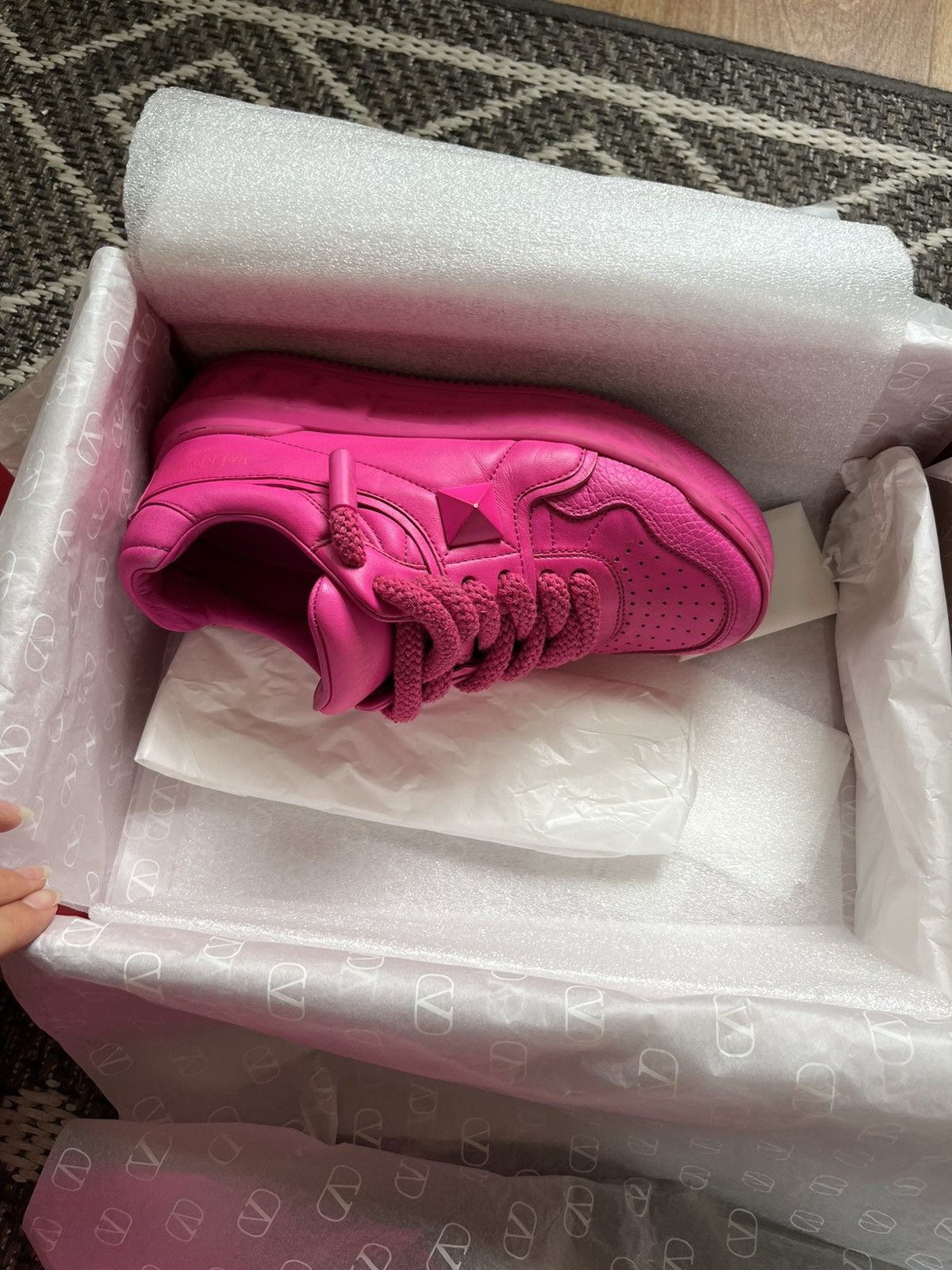 Valentino Valentino Pink PP One Staud Trainer Size US 7 / IT 37 - 16 Thumbnail