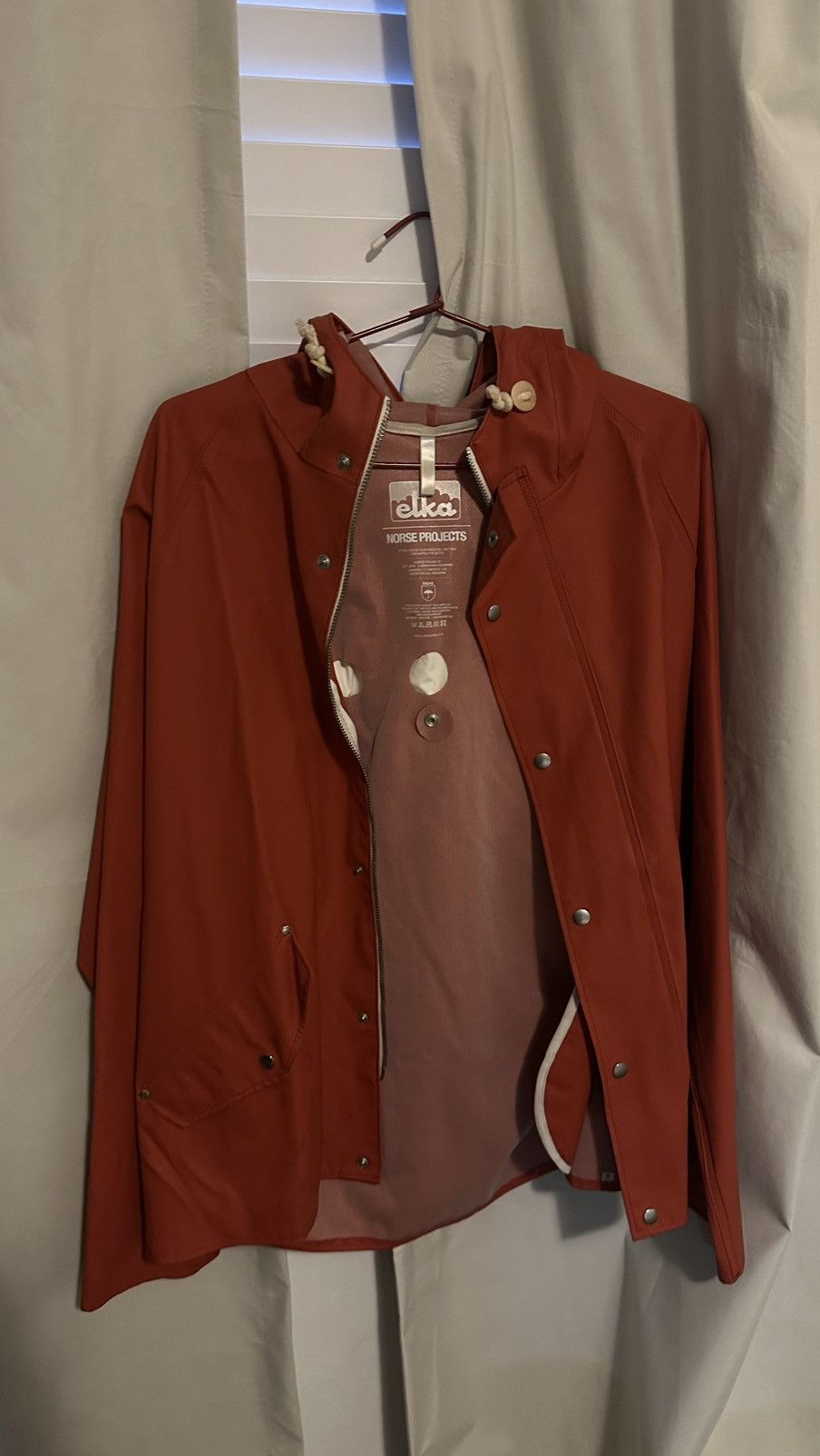 ELKA Rainwear × Norse Projects Norse Projects x Elka Classic Rain Jacket Blood Orange Size US M / EU 48-50 / 2 - 3 Thumbnail