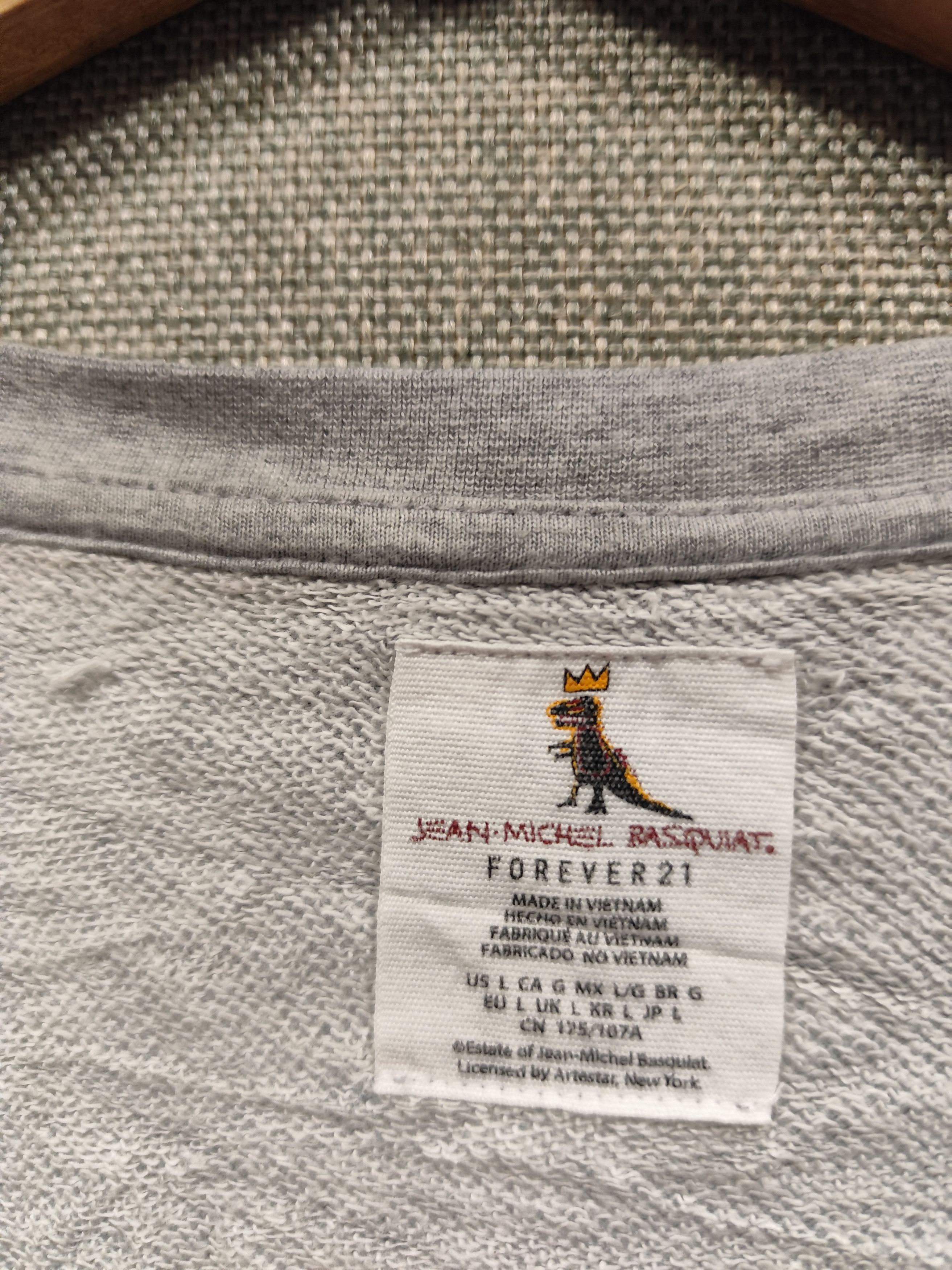 Jean-Michel Basquiat Sweatshirt Jean Michel Basquiat ripple T-Rex Dino Crown Size US M / EU 48-50 / 2 - 4 Thumbnail
