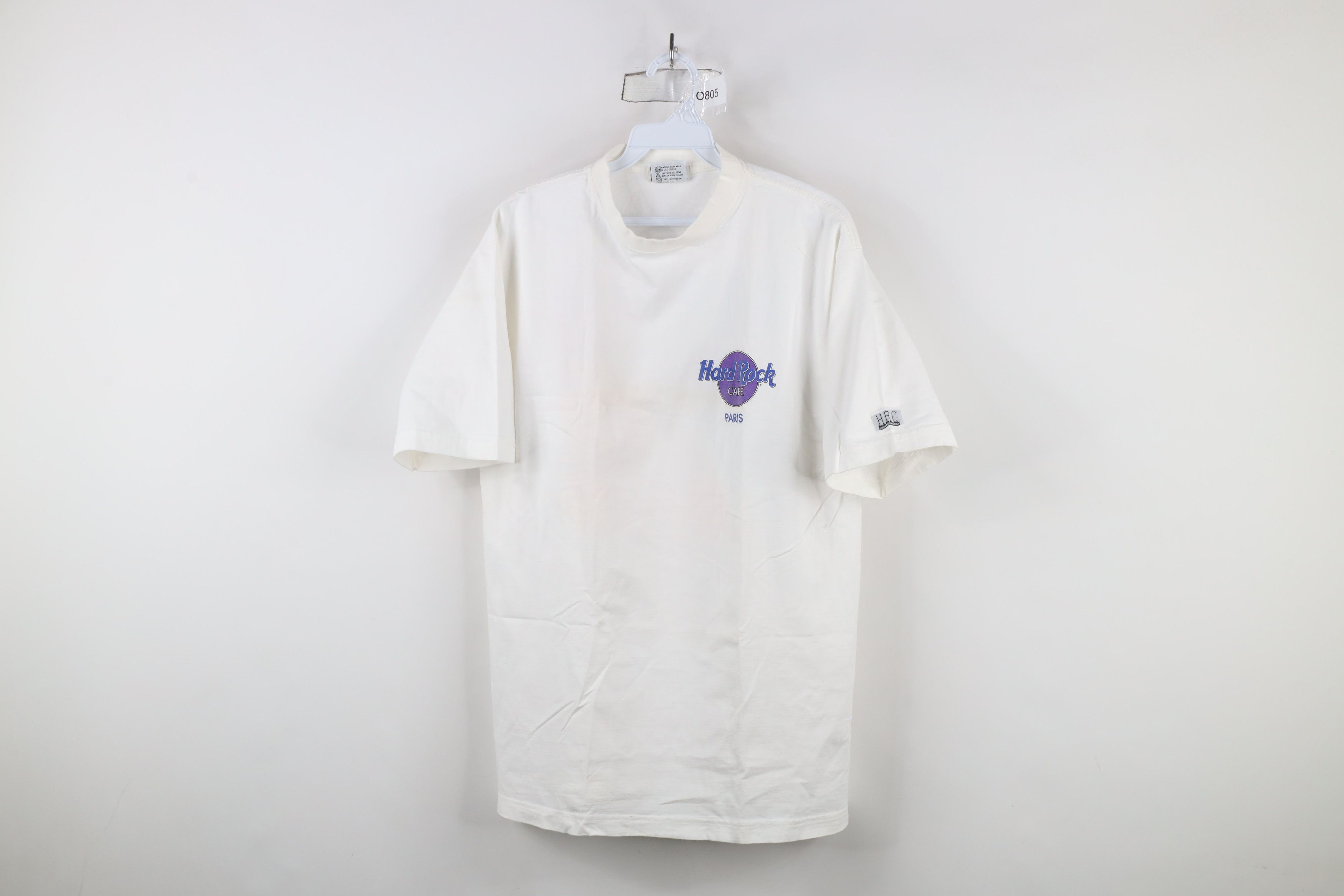 Hard Rock Cafe × Vintage Vintage 90s Hard Rock Cafe Paris Eiffel Tower T-Shirt Size US L / EU 52-54 / 3 - 1 Thumbnail