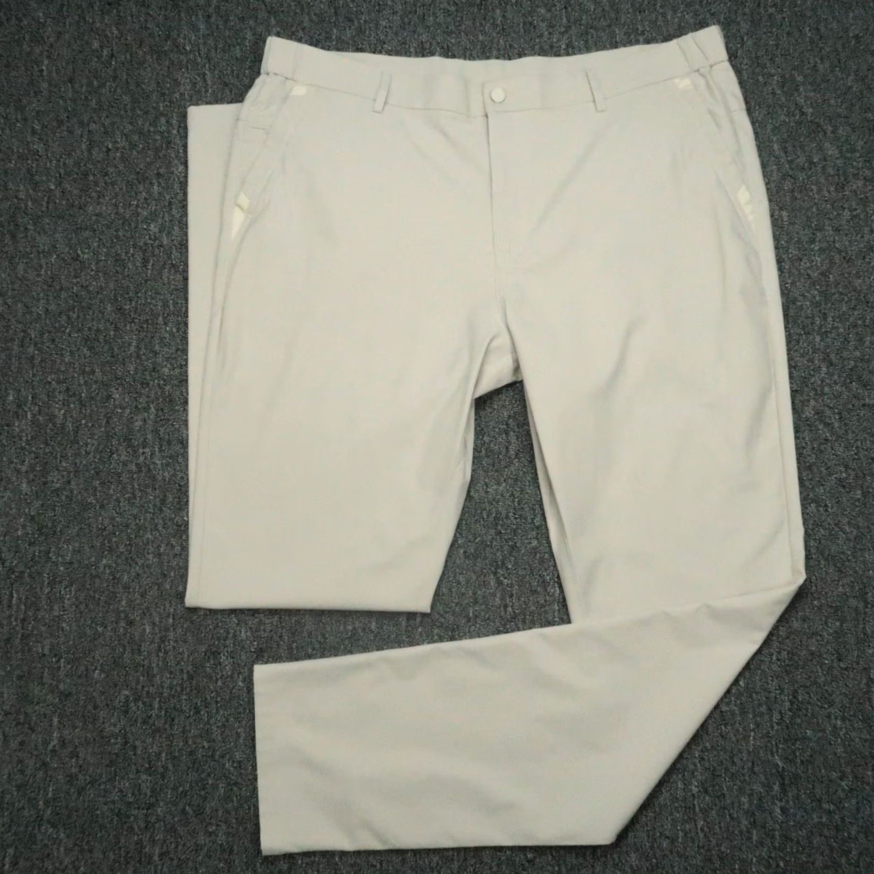 Vintage Jack Archer Pants Mens 40x36 Chino Performance Tech Straight Trouser Beige Stone } Size US 40 / EU 56 - 2 Thumbnail