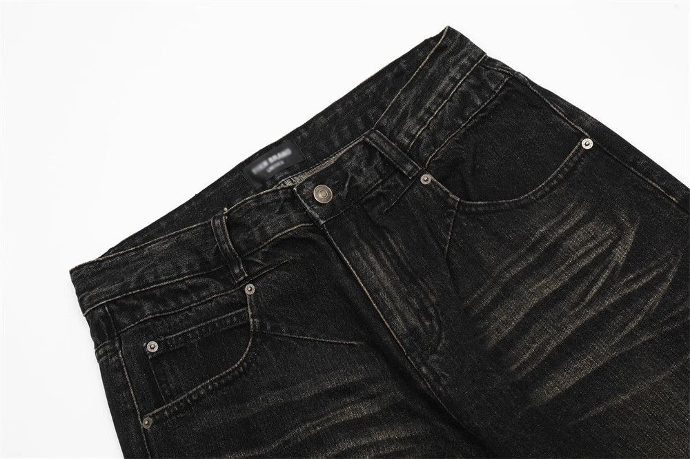 Japanese Brand × Jean Washed and distressed loose American retro casual jeans Size US 32 / EU 48 - 4 Thumbnail