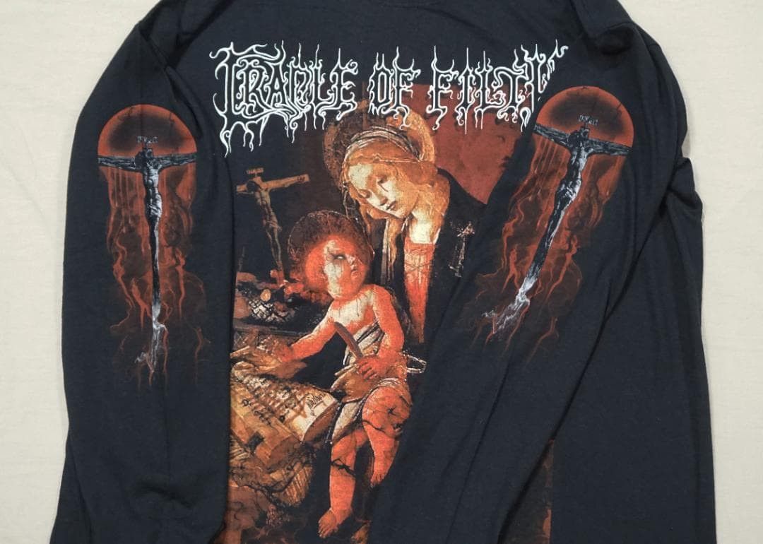 Vintage 00's Cradle of Filth 長袖 Tシャツ ビンテージ Size US L / EU 52-54 / 3 - 2 Thumbnail