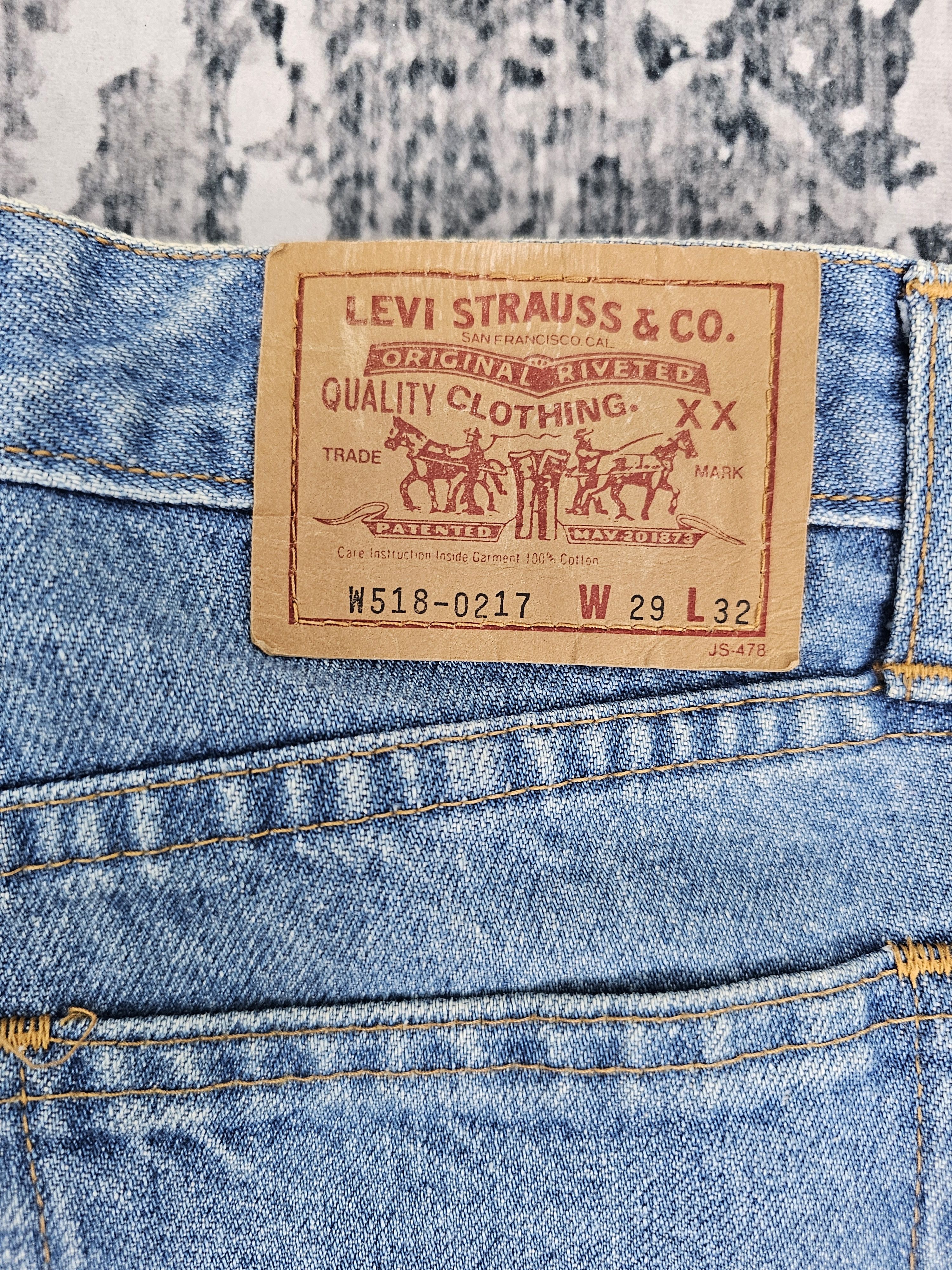 Levi's Vintage Clothing Vtg LEVIS W518-0217 High Rise Blue Jeans L0538 Size 25X29 Size 25" / US 0 / IT 36 - 8 Thumbnail