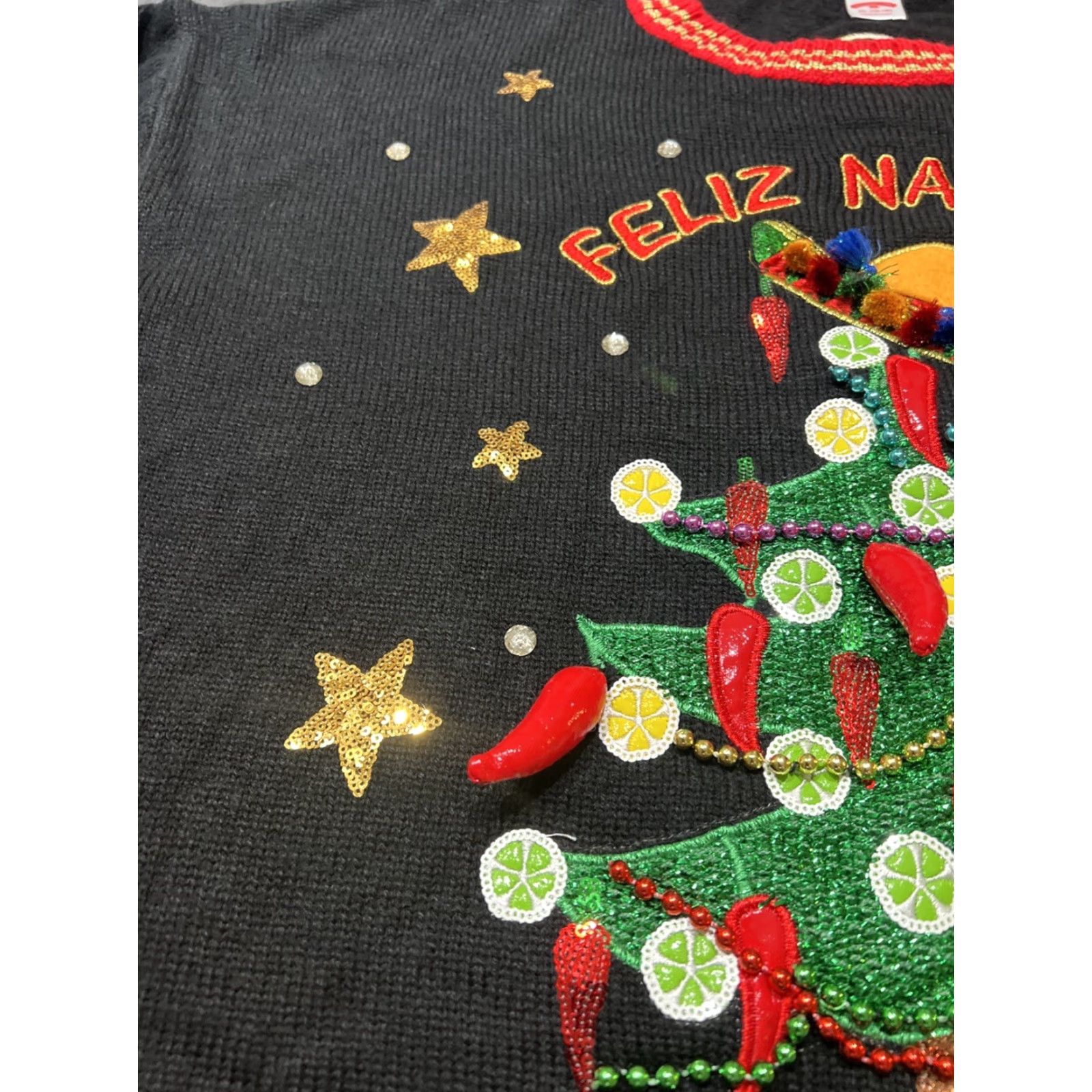 Vintage VINTAGE Holiday Time Christmas Sweater Pullover Size XL Black Womens Size XL / US 12-14 / IT 48-50 - 6 Thumbnail