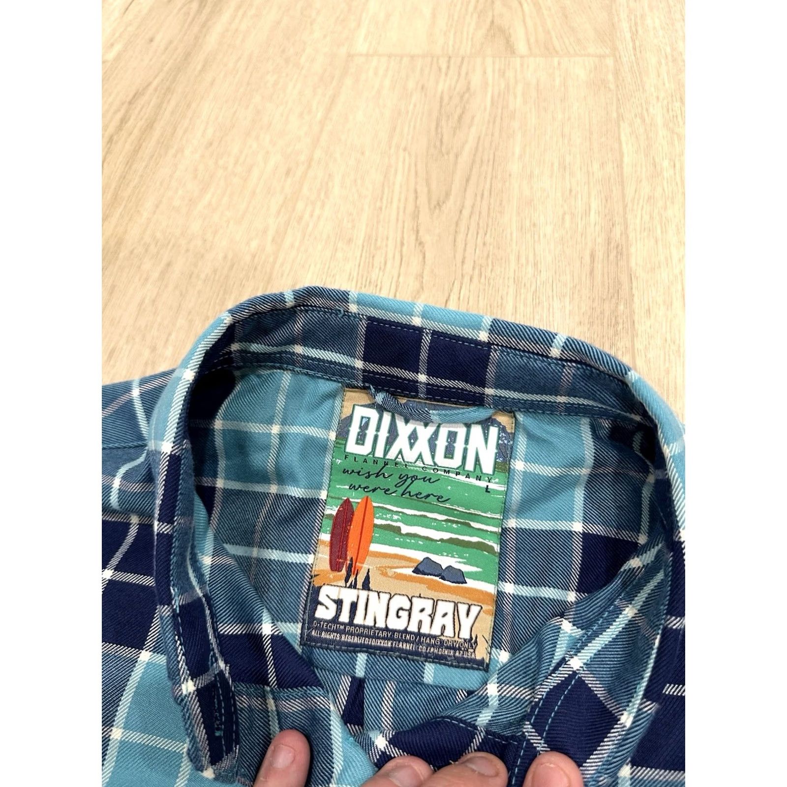 Vintage Dixxon Flannel Company Shirt Womens Large Blue Plaid Button Down Flannel Size L / US 10 / IT 46 - 5 Thumbnail