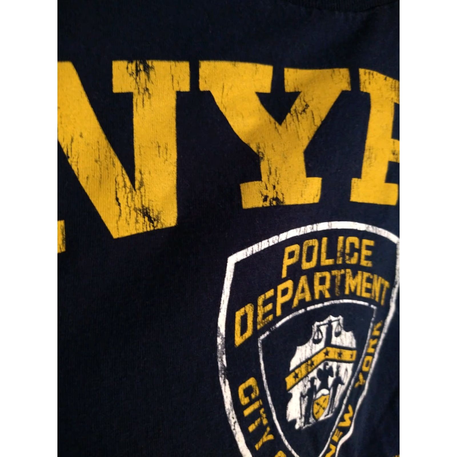 Logo 7 VINTAGE NYPD T-shirt M Blue Official Logo Distressed Shirt Mens Size US M / EU 48-50 / 2 - 3 Thumbnail