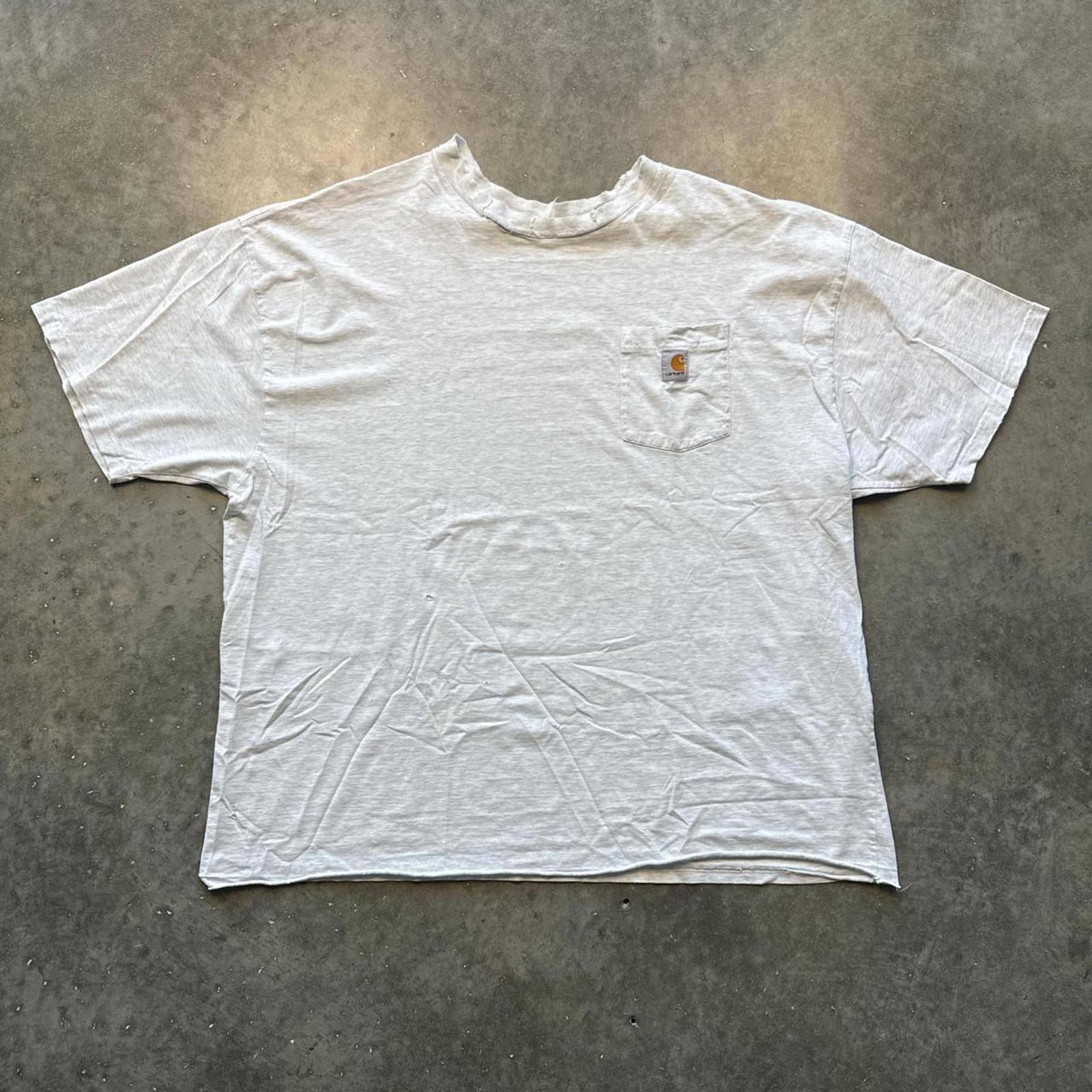 Carhartt White Carhartt Vintage Classic Distressed Pocket T-Shirt Size US M / EU 48-50 / 2 - 1 Thumbnail