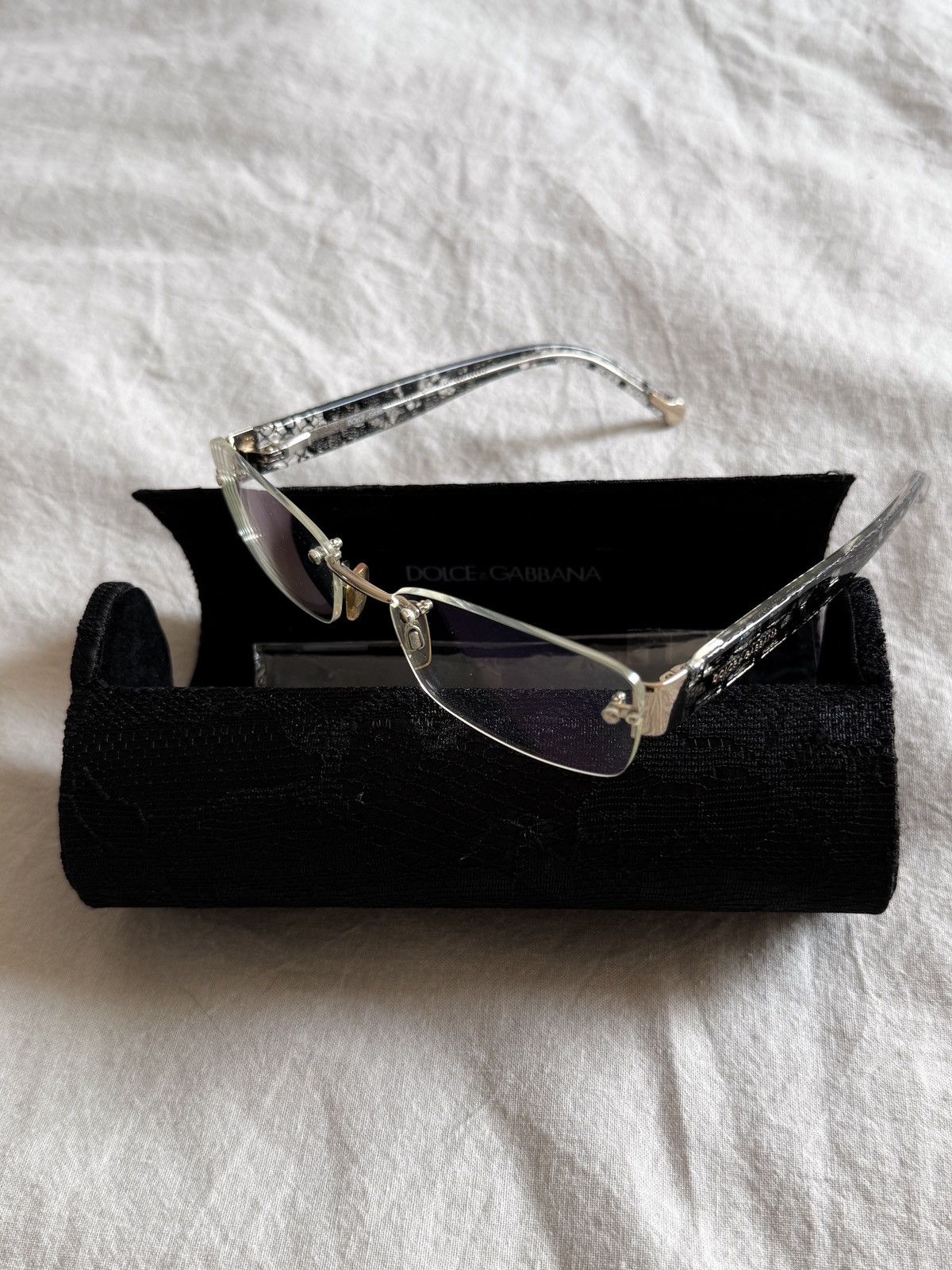 Dolce & Gabbana Vintage Dolce&Gabbana Glasses | Lace Collection 90s Size ONE SIZE - 1 Thumbnail