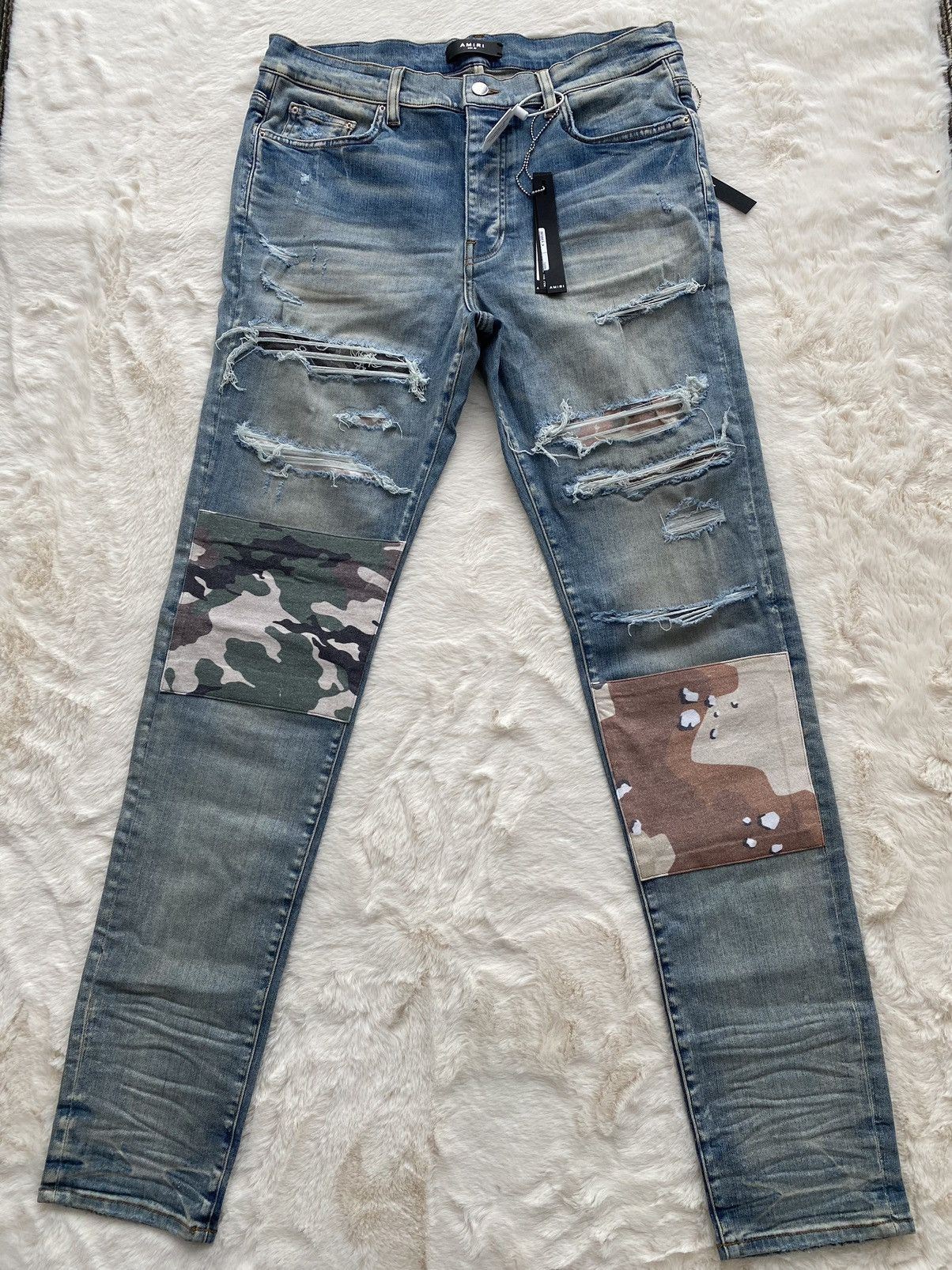 Amiri Military Patch Jeans | Grailed