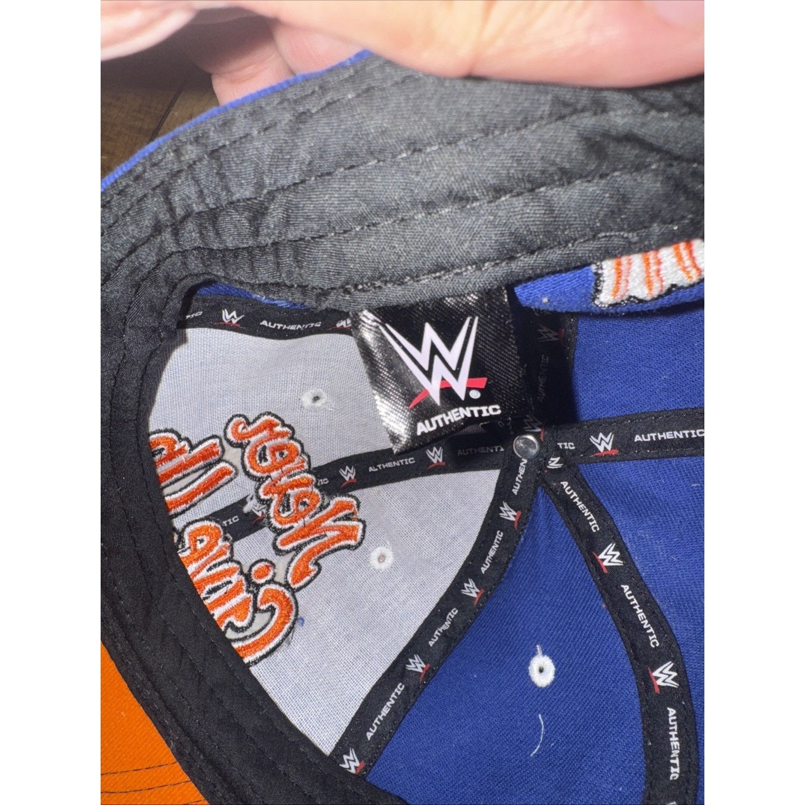 WWE WWE John Cena Blue Adjustable Hat Hustle Loyalty Respect Size ONE SIZE - 5 Thumbnail